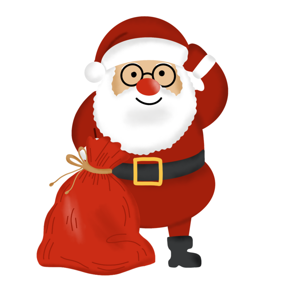 hand drawn christmas element png