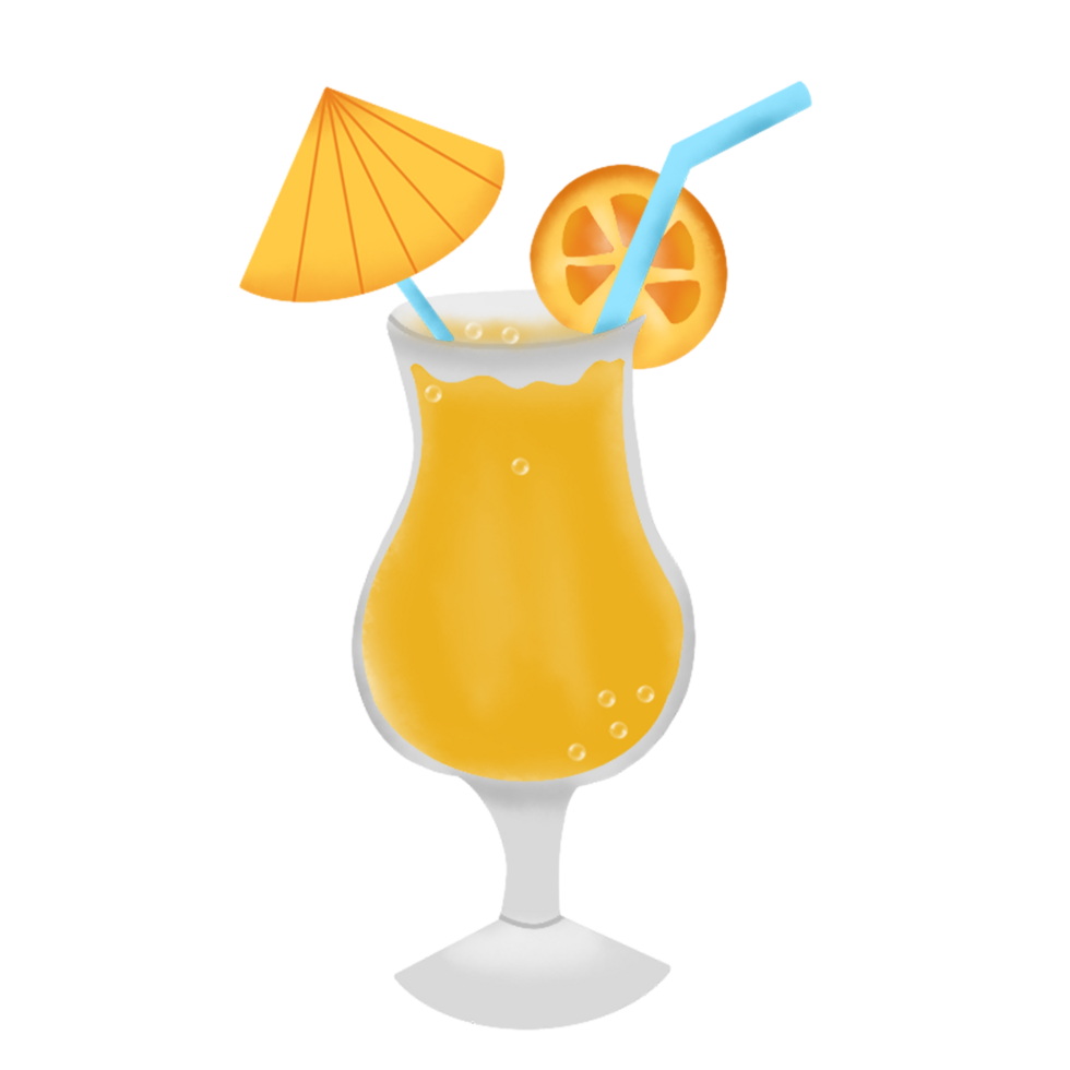 hand drawn summer element png