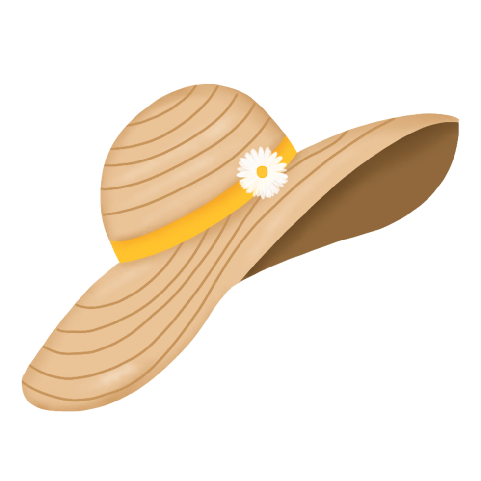 hand drawn summer element png