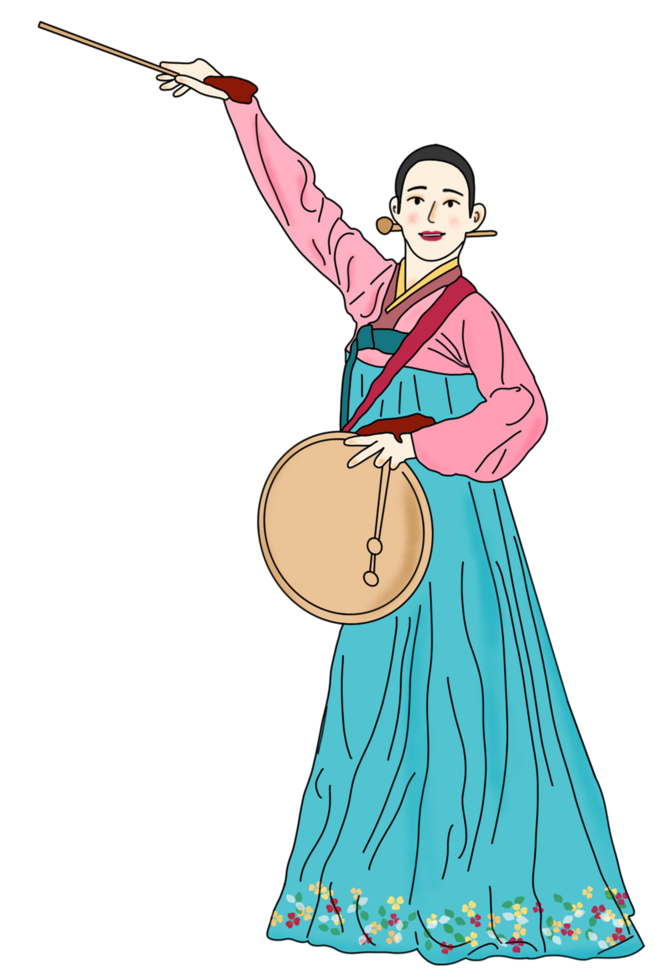 korean traditional dance png