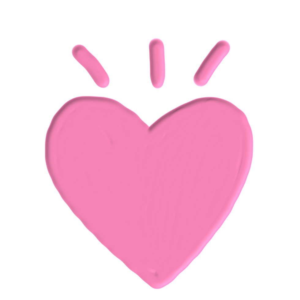 cute sticker with acrylic painting png