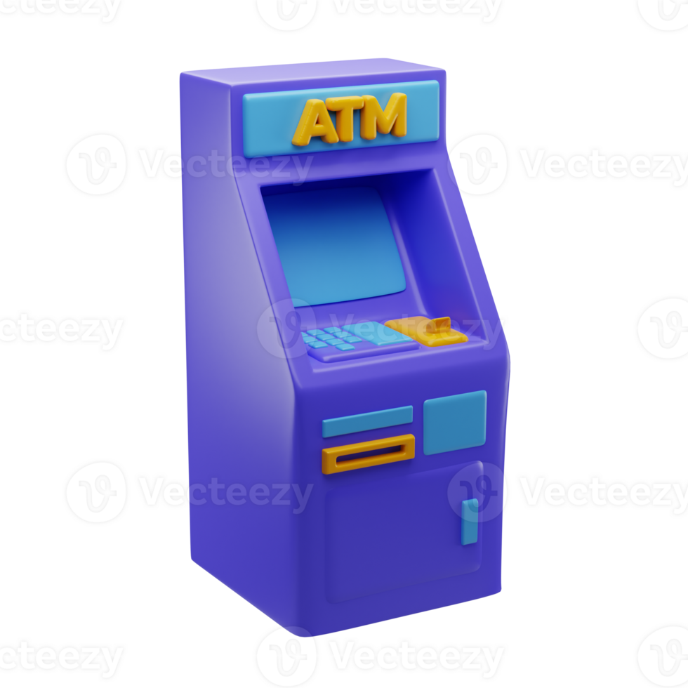 3D ATM Render Illustration png