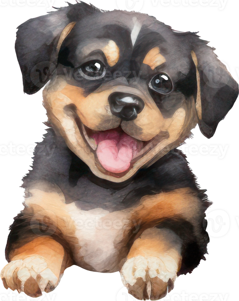 Cute Puppy Dog Watercolor. png