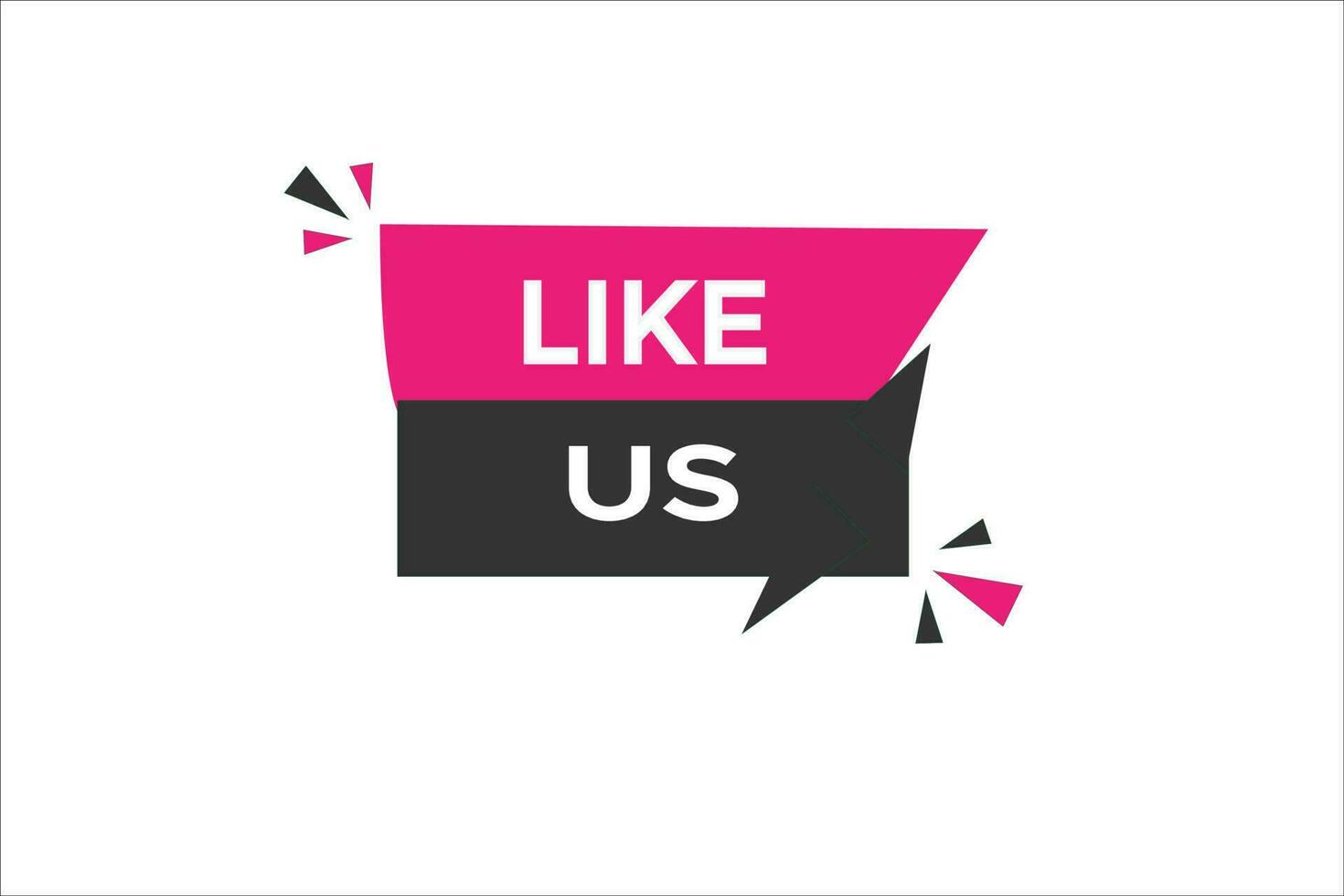 like us vectors.sign label bubble speech like us vector