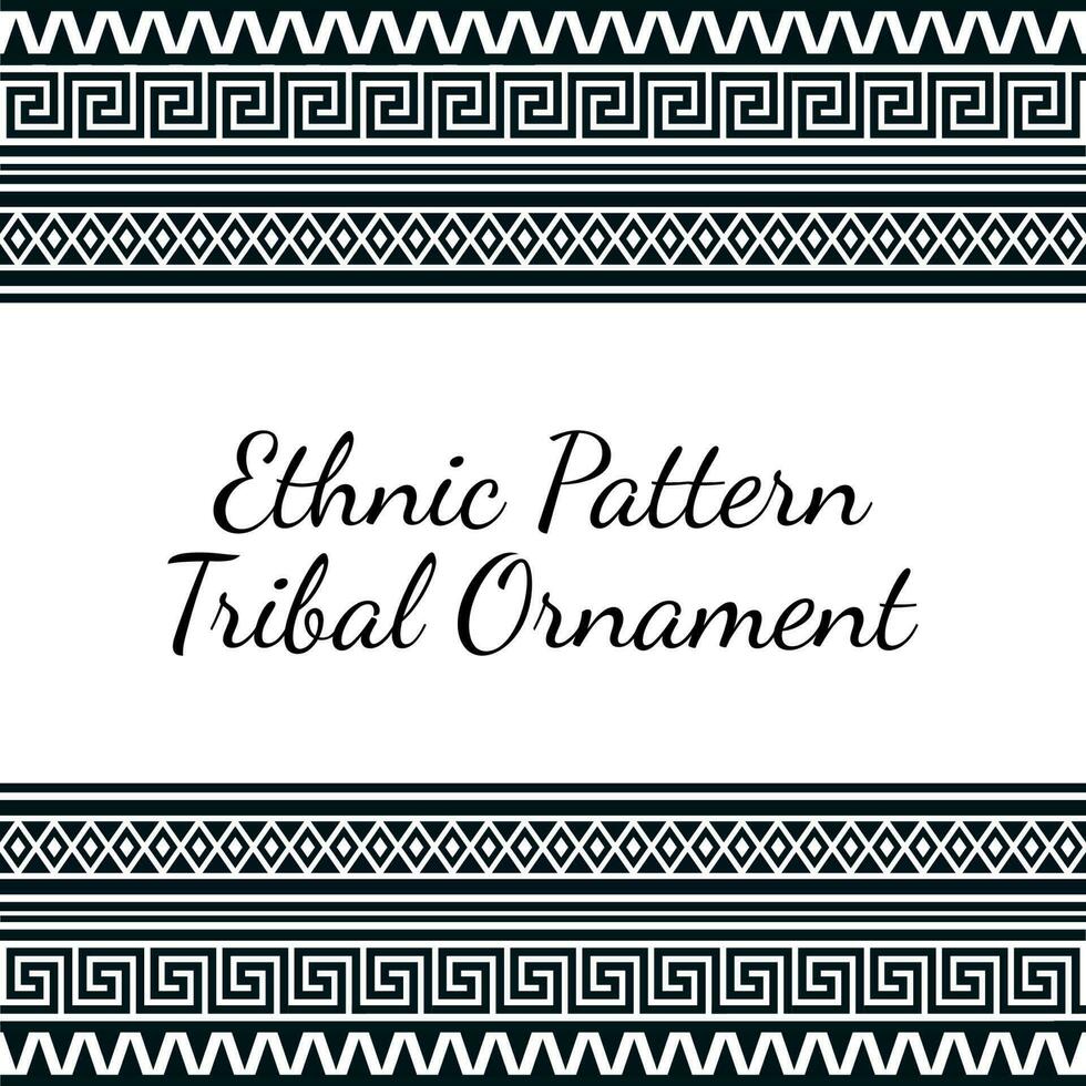 Geometric pattern in ethnic style seamless pattern. aztec pattern. ethnic and tribal ornament. Tribal seamless pattern. Horizontal stripes. tribal geometric ornament, frames, borders. vector