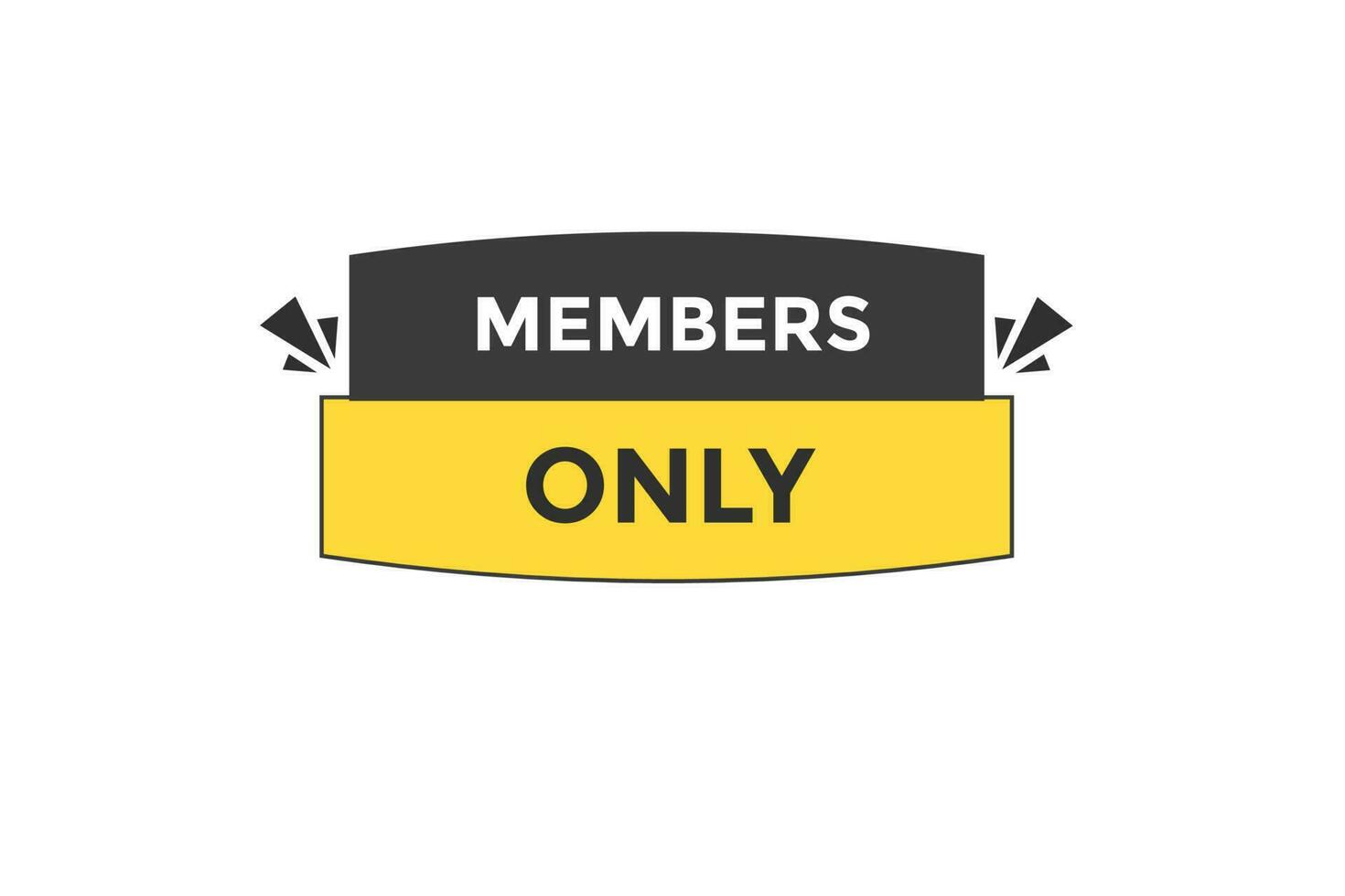 members only  vectors.sign label bubble speech members only vector