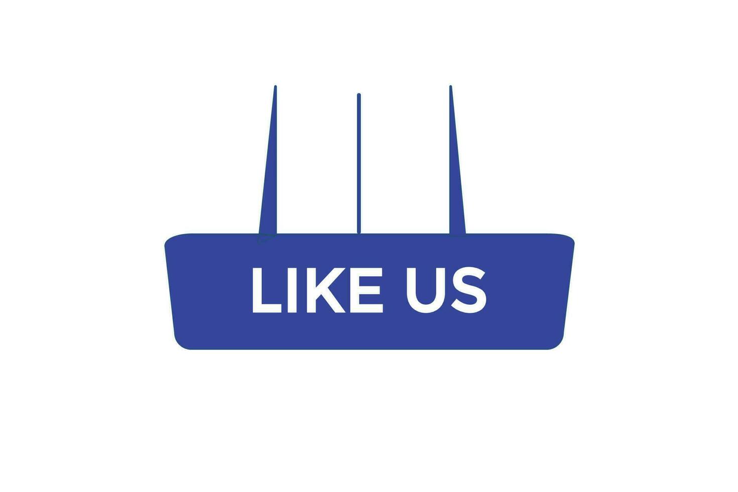 like us vectors.sign label bubble speech like us vector