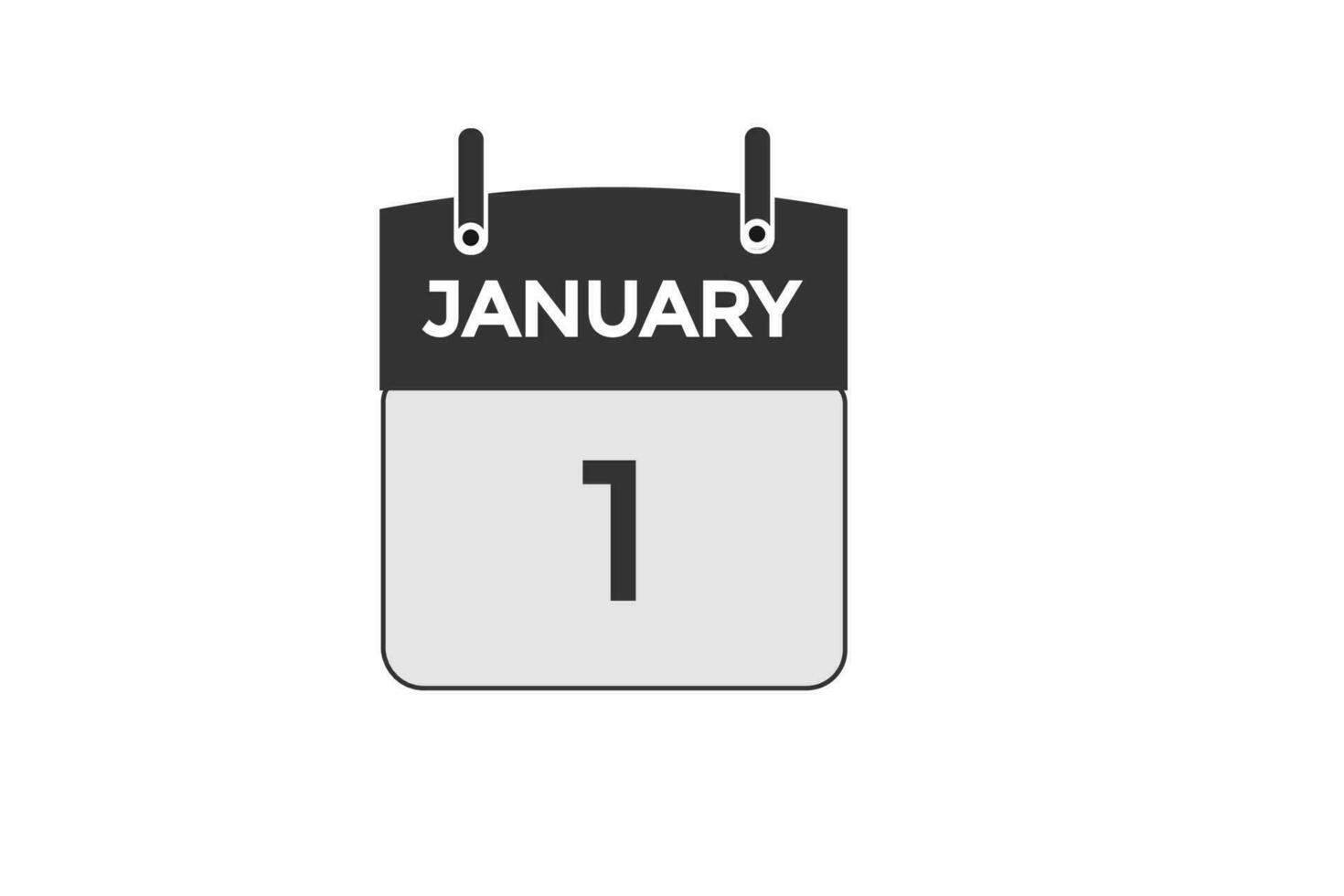 january 1 calendar date reminder,calendar 1 january date template vector
