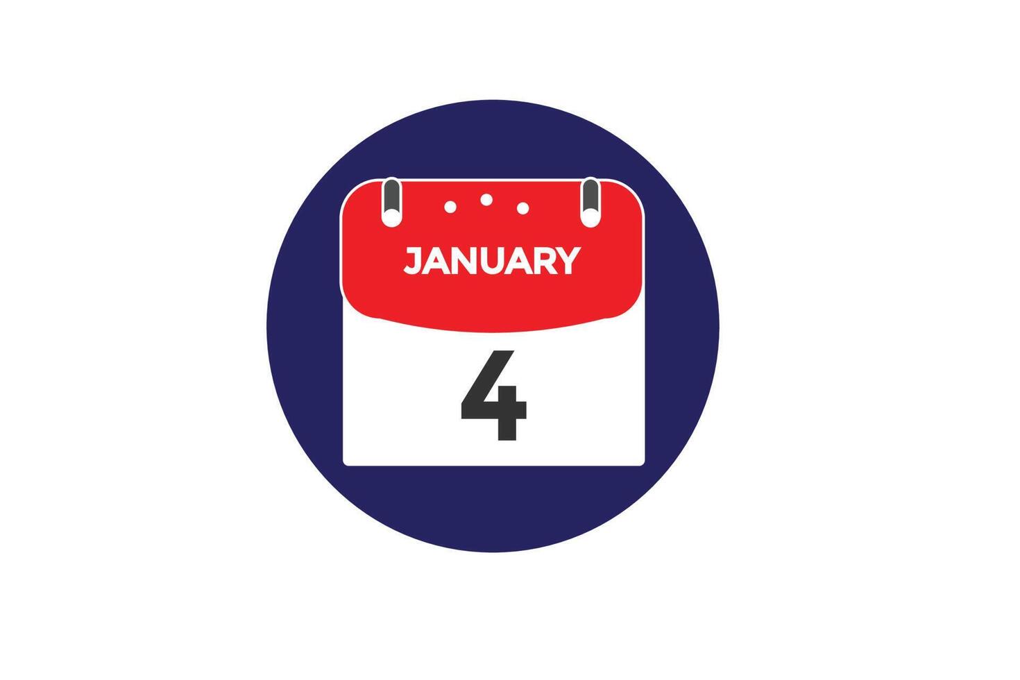 January 4 Calendar January 4 Calendar