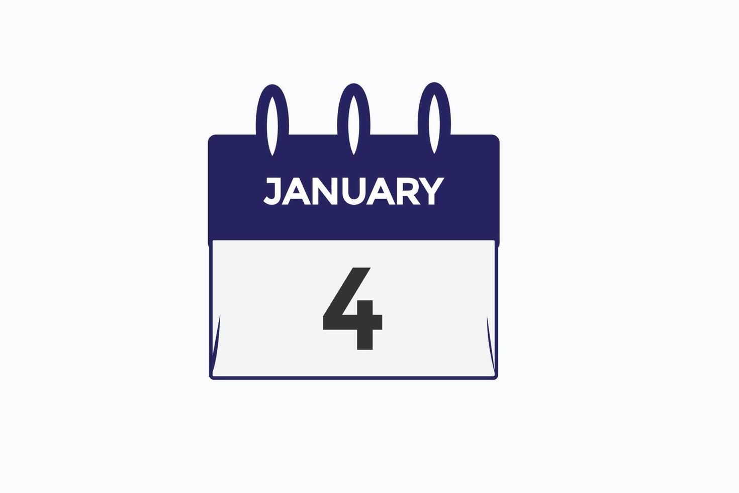 January 4 Calendar Date Reminder calendar 4 January Date Template january-4-calendar-date-reminder-calendar-4-january-date-template