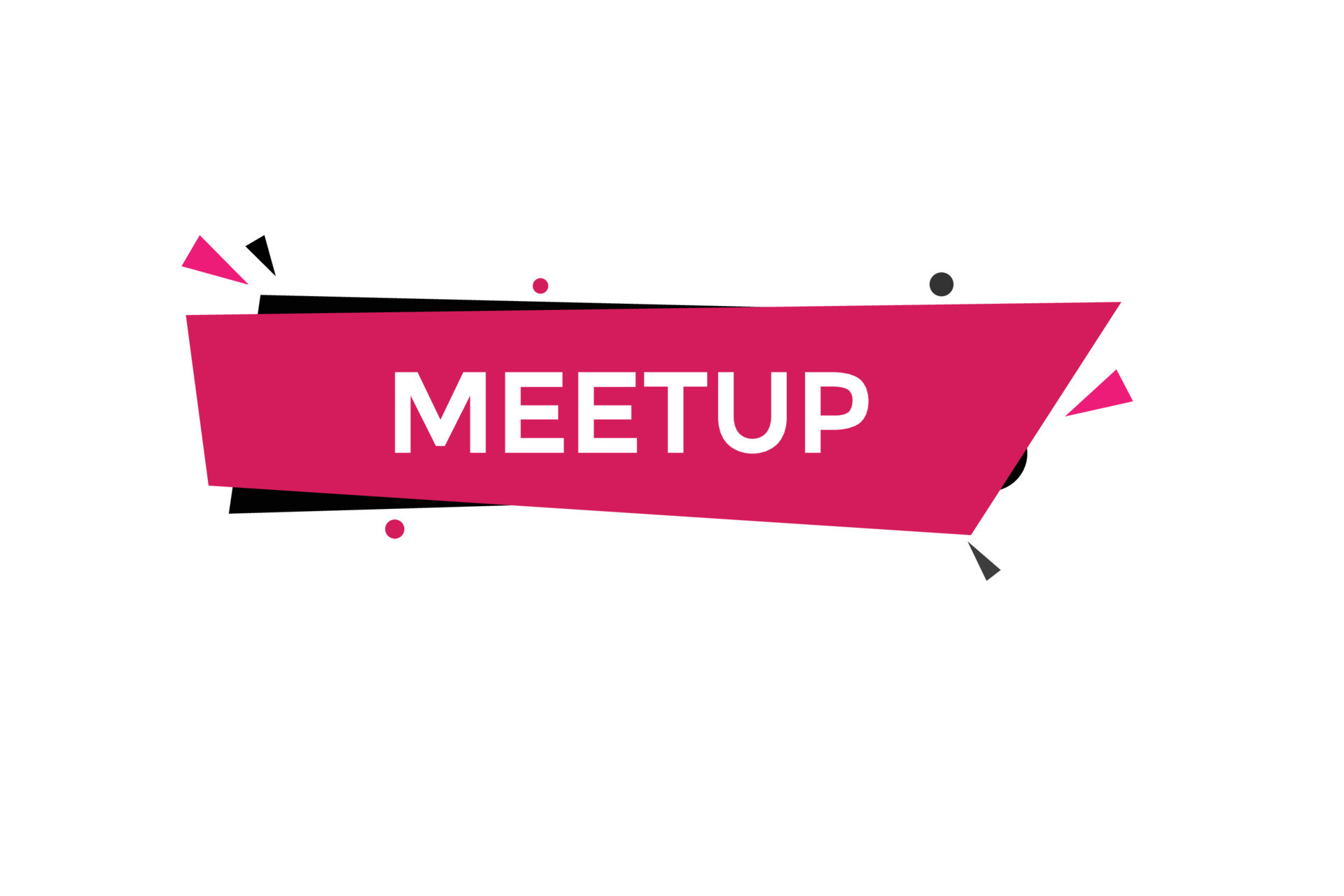 meetup vectors.sign label bubble speech meetup 23565574 Vector Art at