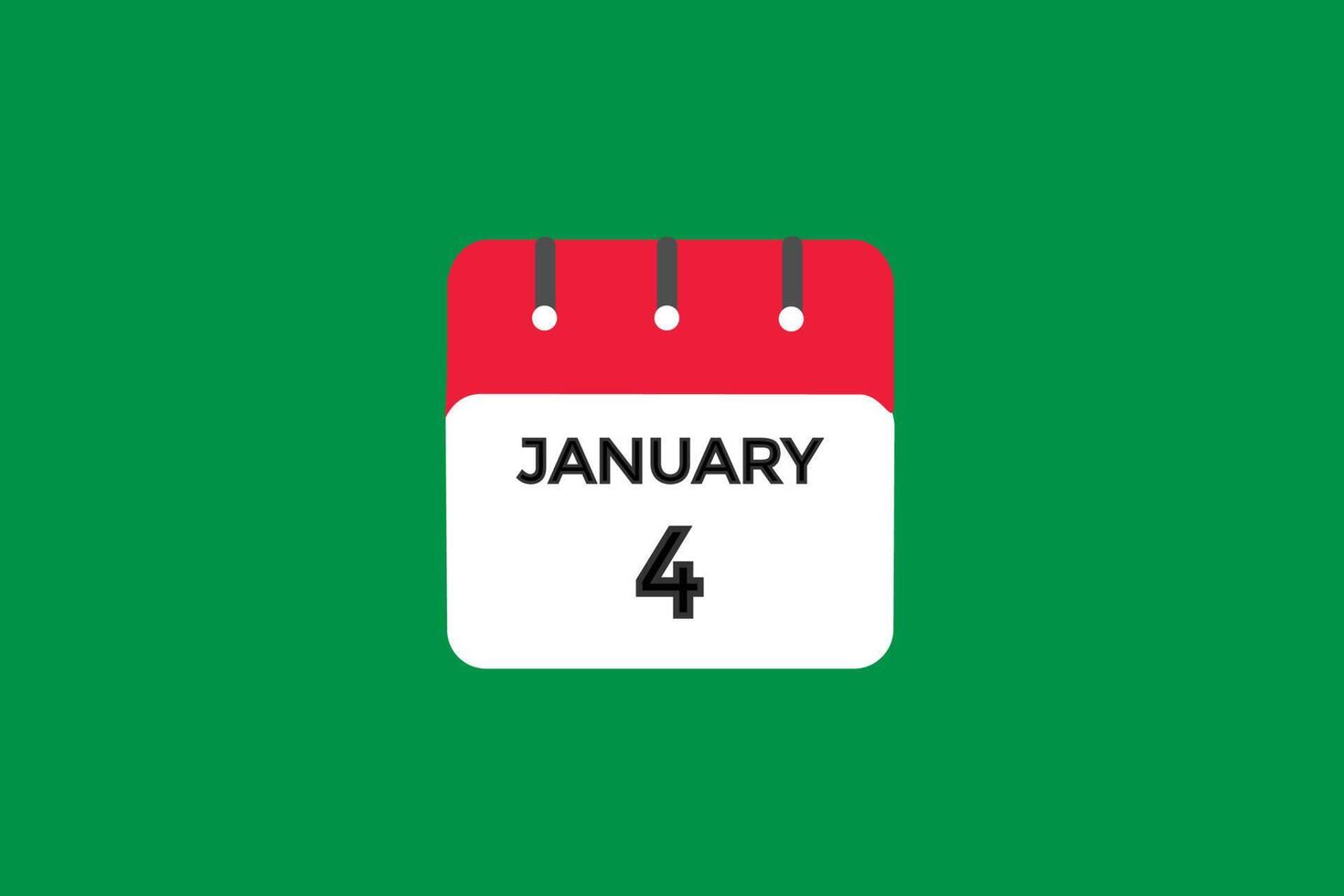 January 4 Calendar Date Reminder calendar 4 January Date Template january-4-calendar-date-reminder-calendar-4-january-date-template