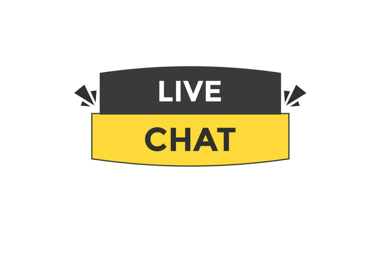 live chat vectors.sign label bubble speech live chat vector