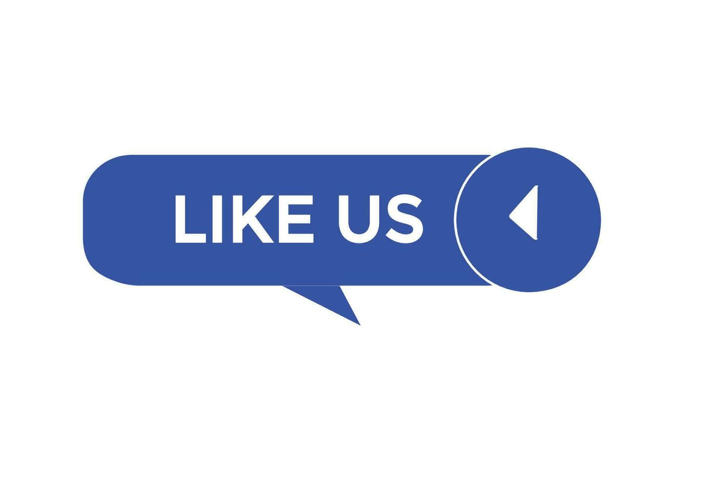 like us vectors.sign label bubble speech like us vector