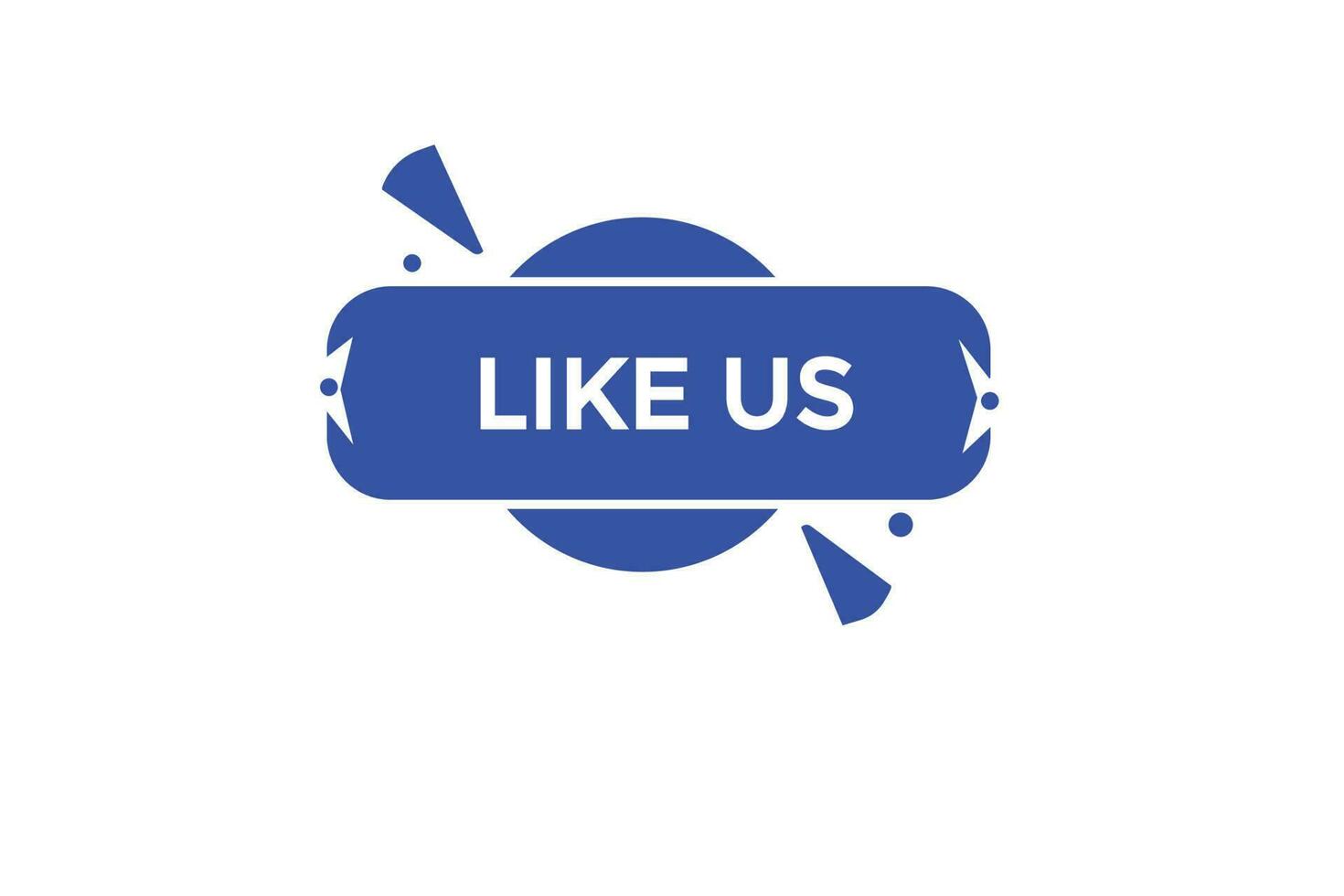 like us vectors.sign label bubble speech like us vector