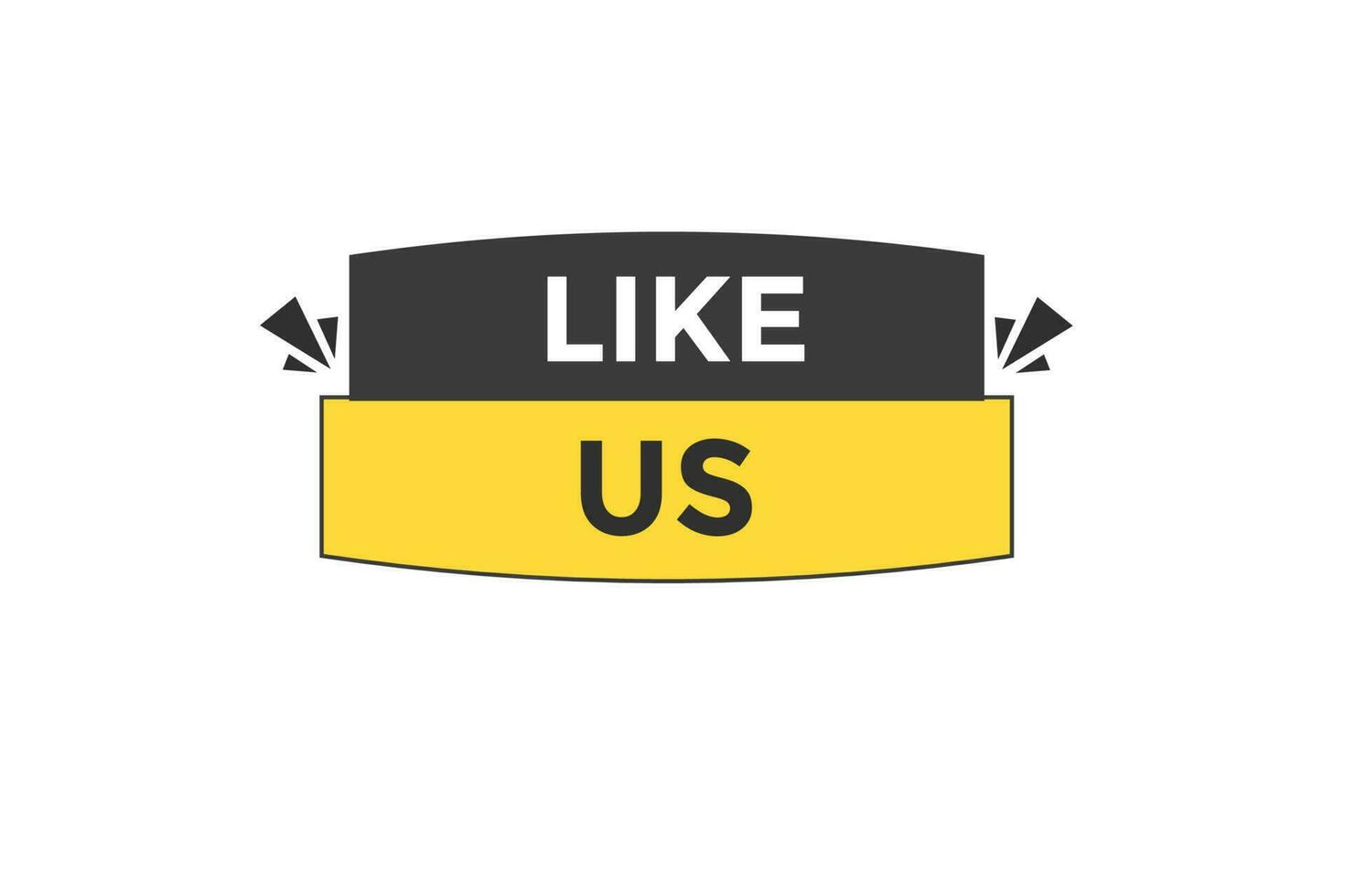 like us vectors.sign label bubble speech like us vector