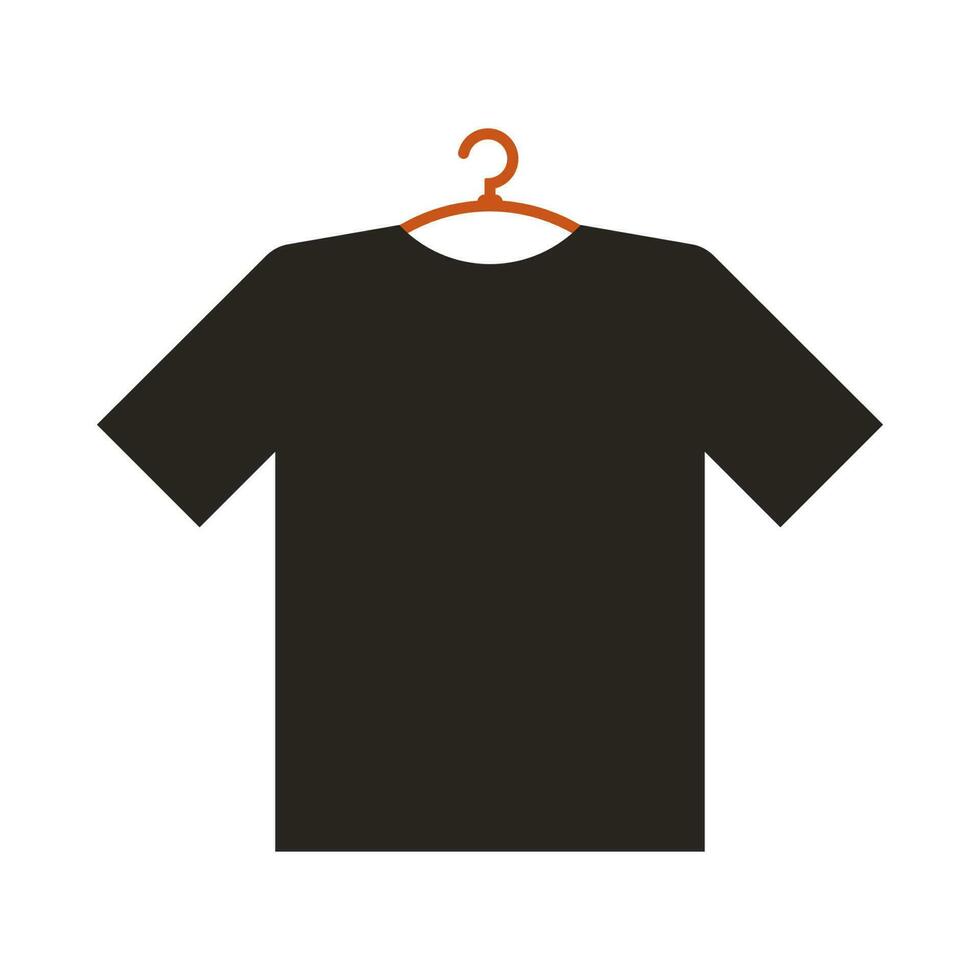 T-shirts on Hangers icon vector