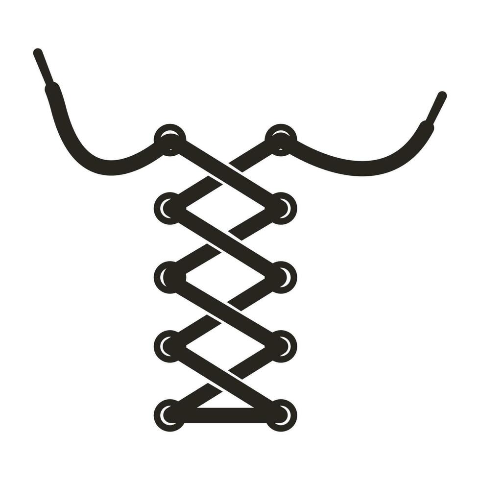 shoelace icon vector