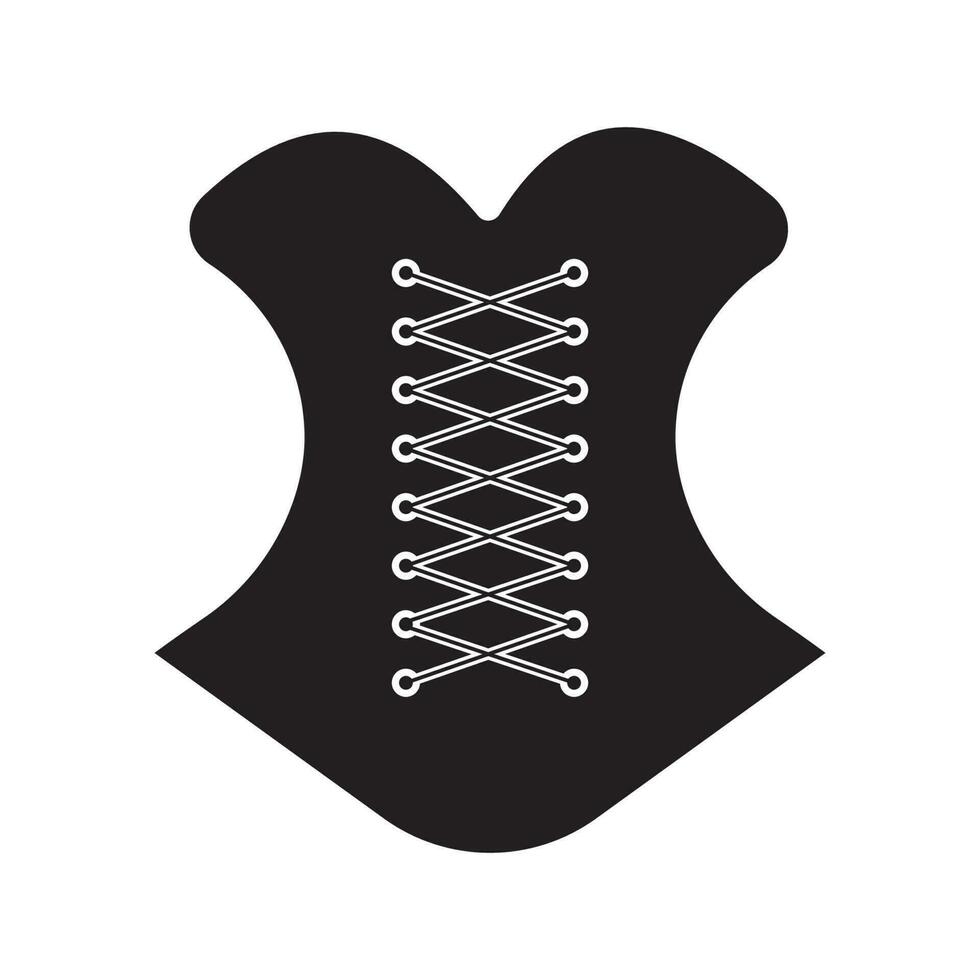 women's corset icon vector