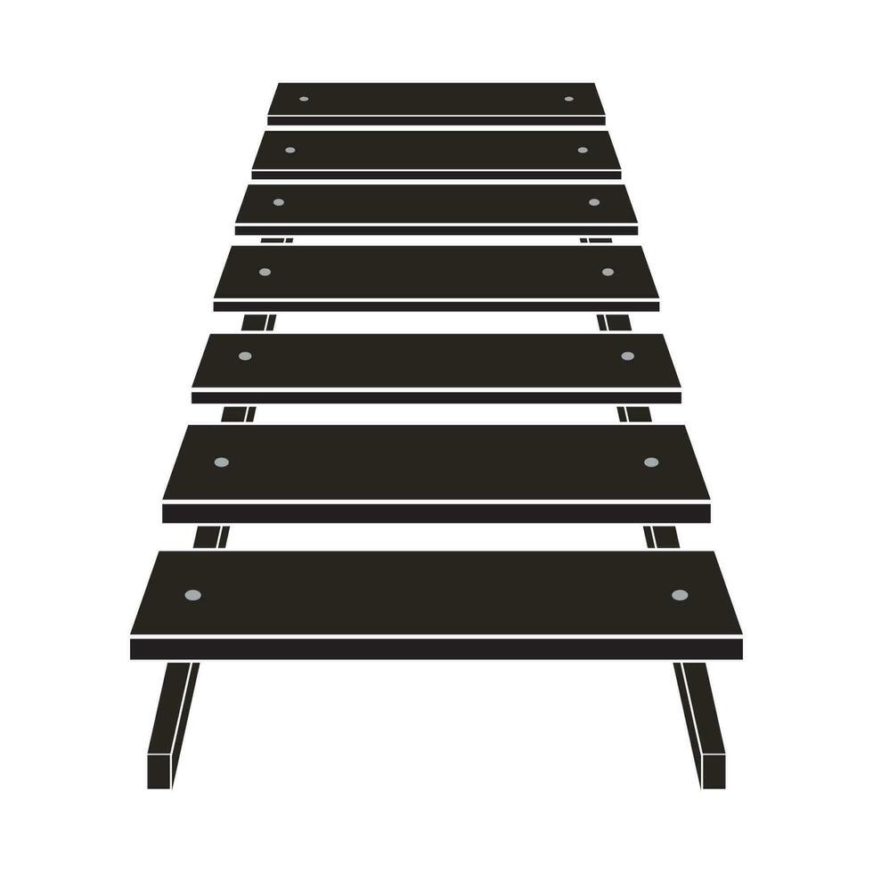 simple bridge icon vector