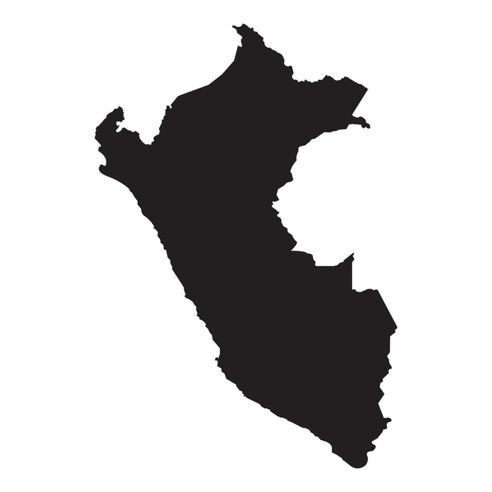 Peru map icon vector