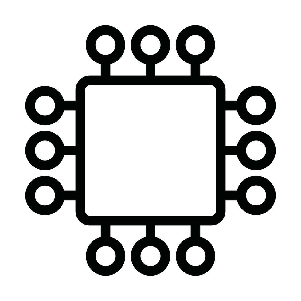 processor vector icon