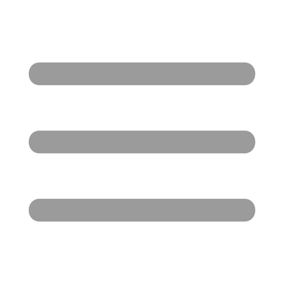 Menu bar vector icon