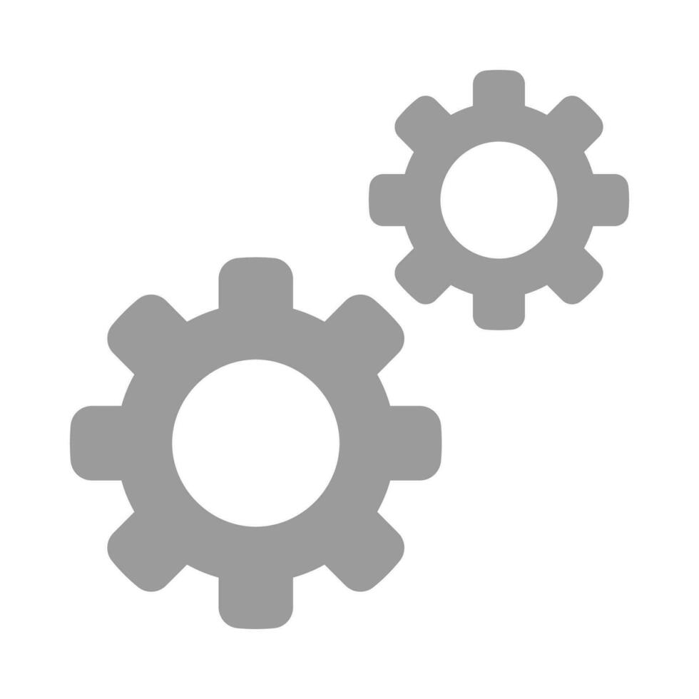 icono de engranaje de configuración vector