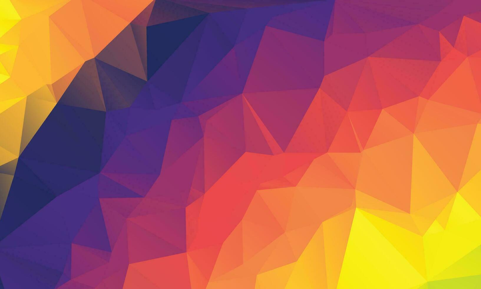 Rainbow Color Polygon Background Design, Abstract Geometric Origami Style With Gradient vector