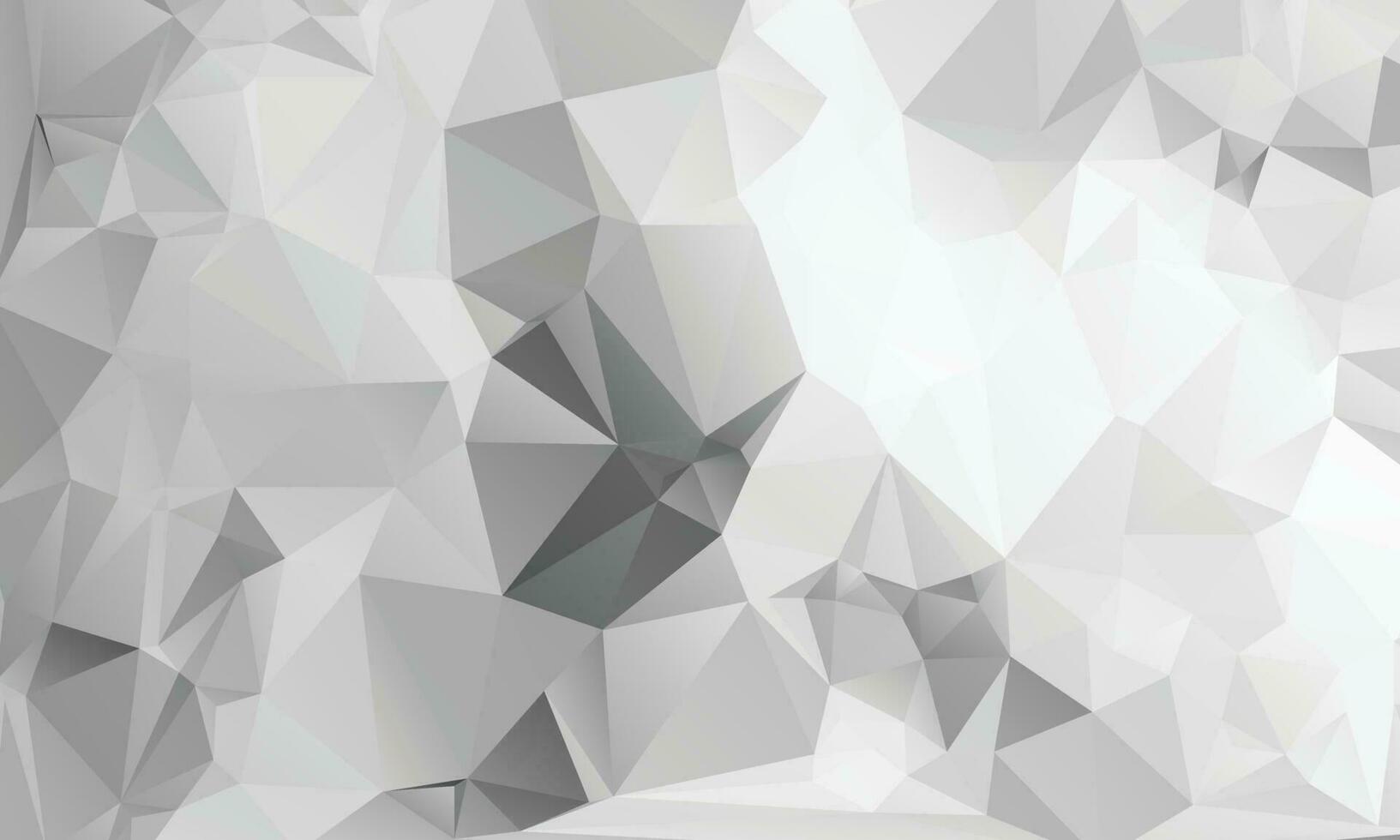 White Color Polygon Background Design, Abstract Geometric Origami Style With Gradient vector