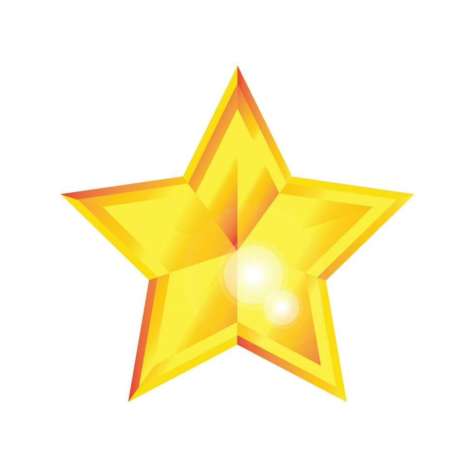 3d dorado espumoso estrella, 3d creativo multicolor estrella, dorado degradado estrella forma vector