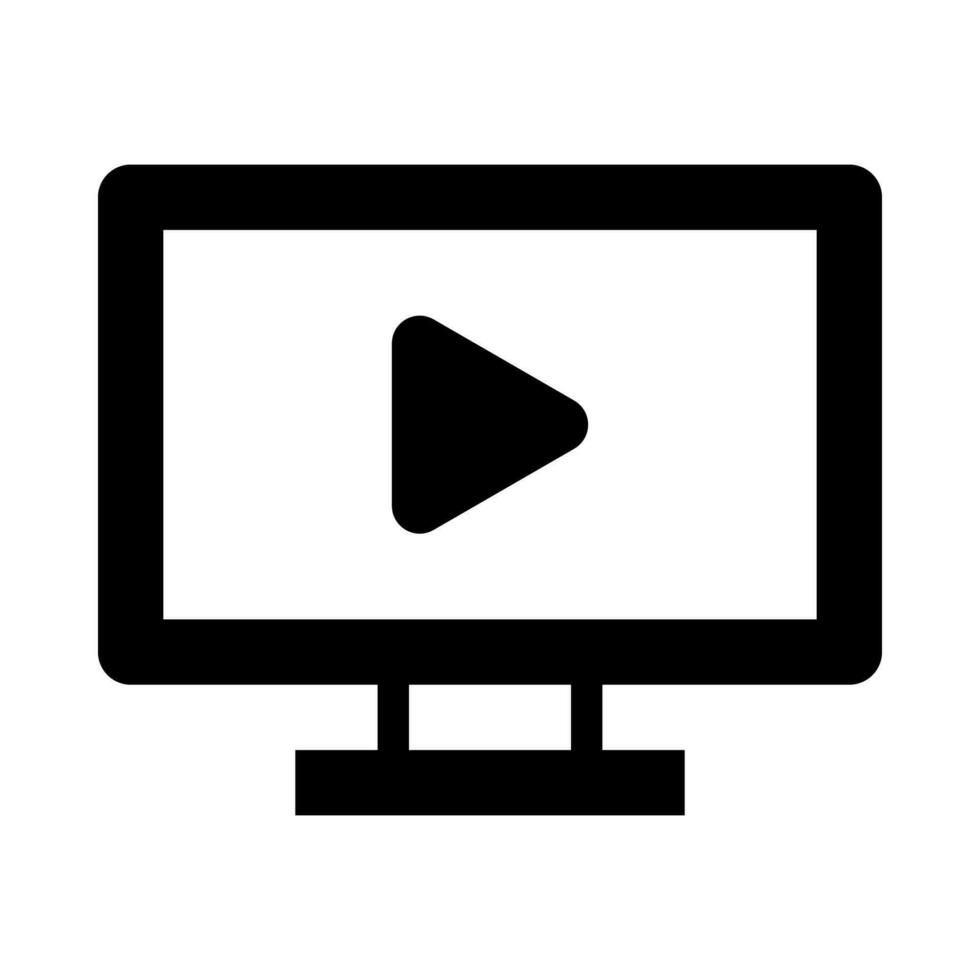 Watch Video icon 23566435 Vector Art at Vecteezy