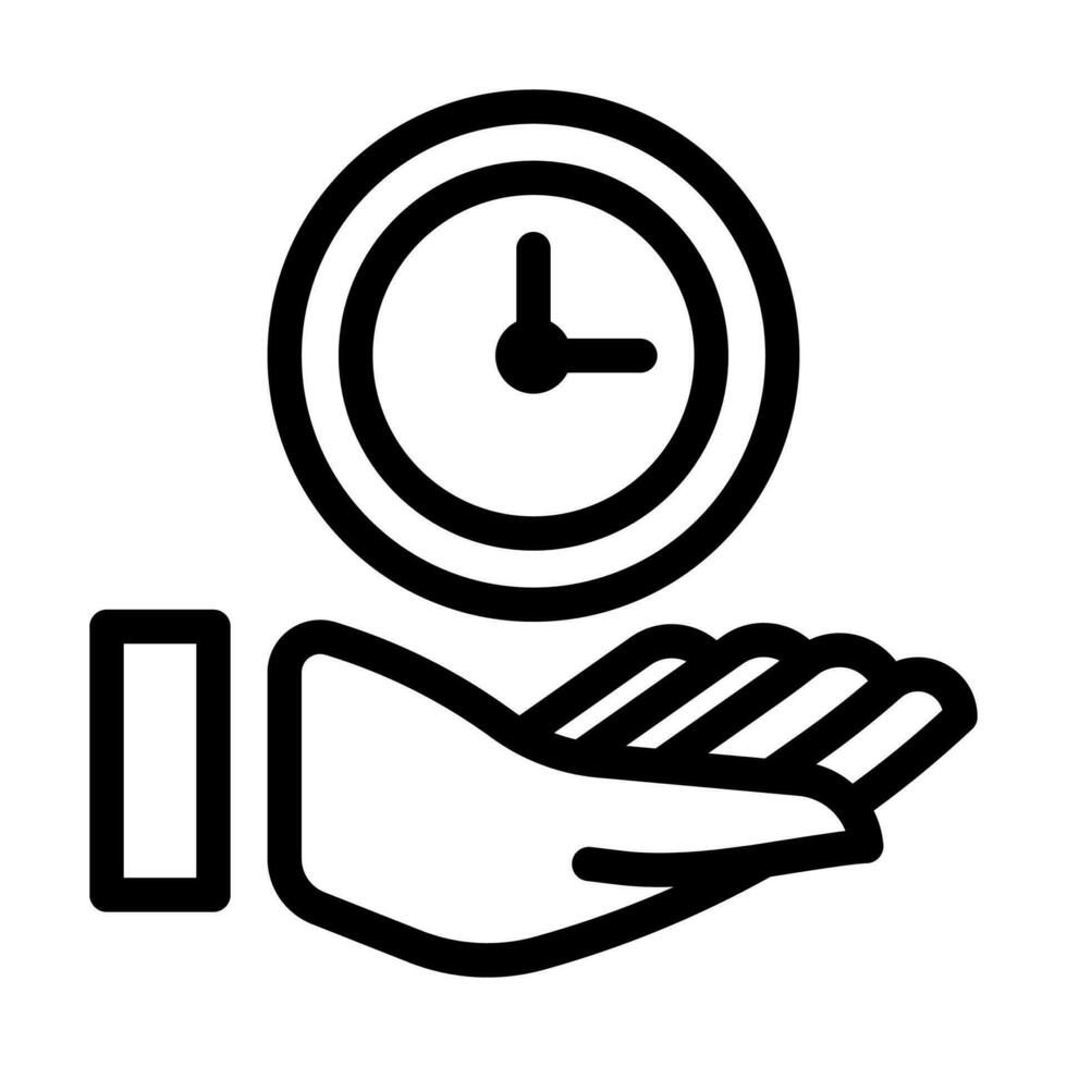 Time management icon vector