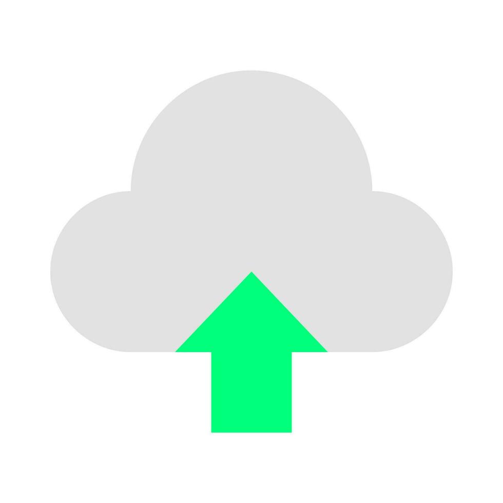 Cloud upload icon vector