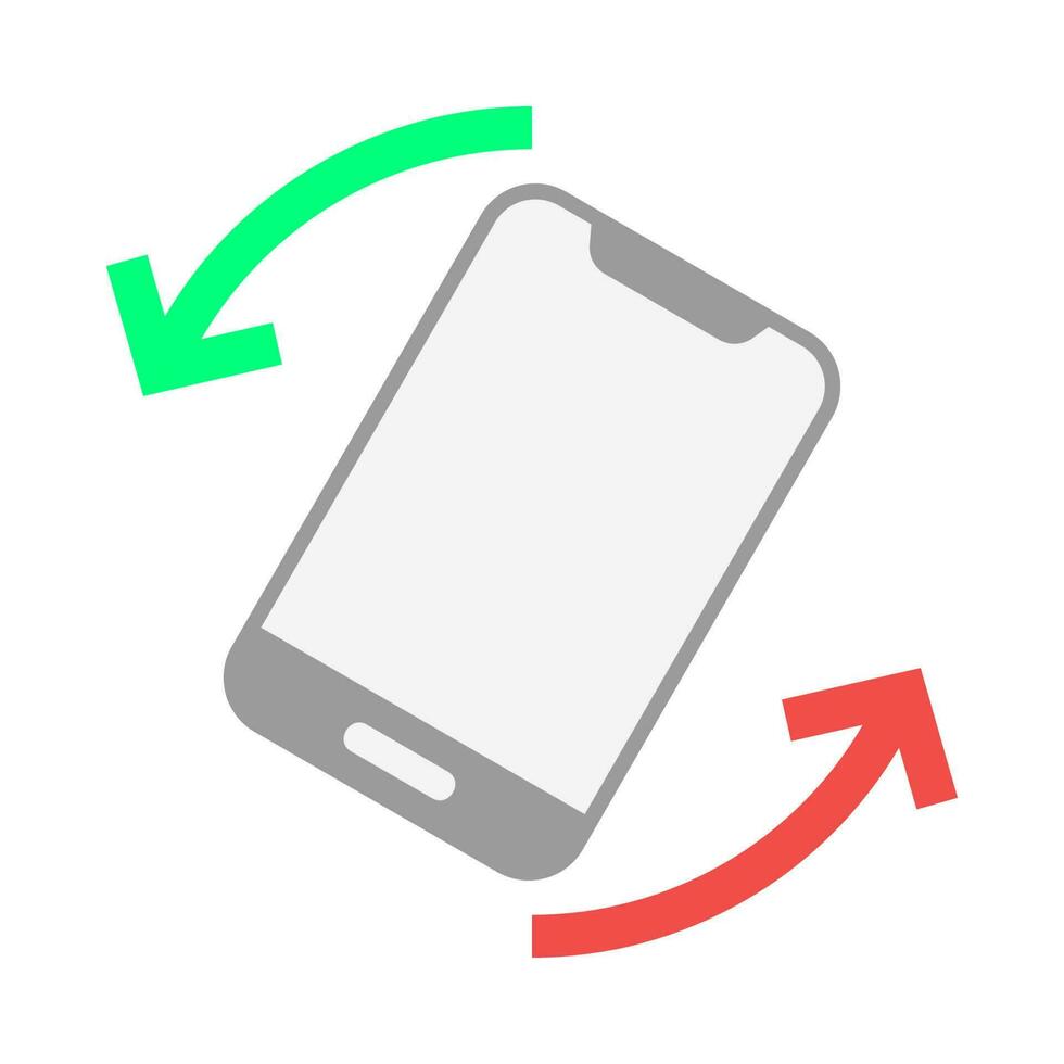 Screen rotation icon vector