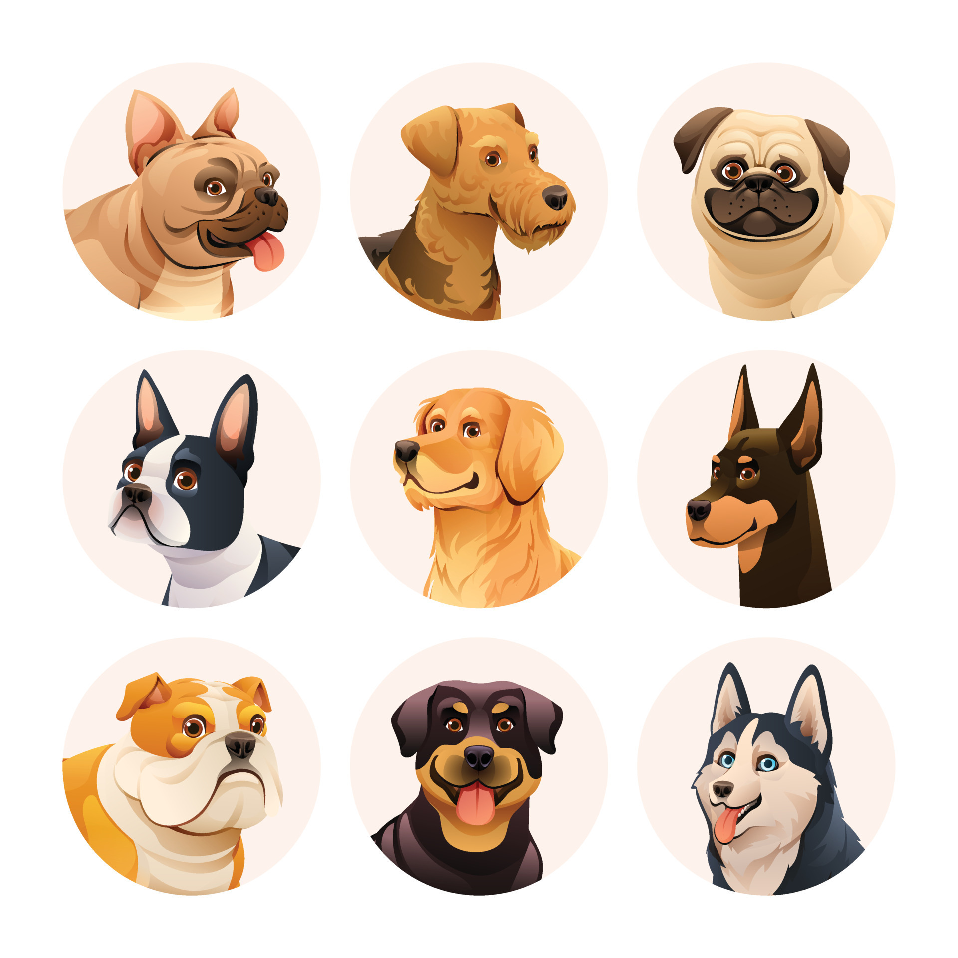 cute dog avatar  Poster for Sale by Colorsark  Redbubble