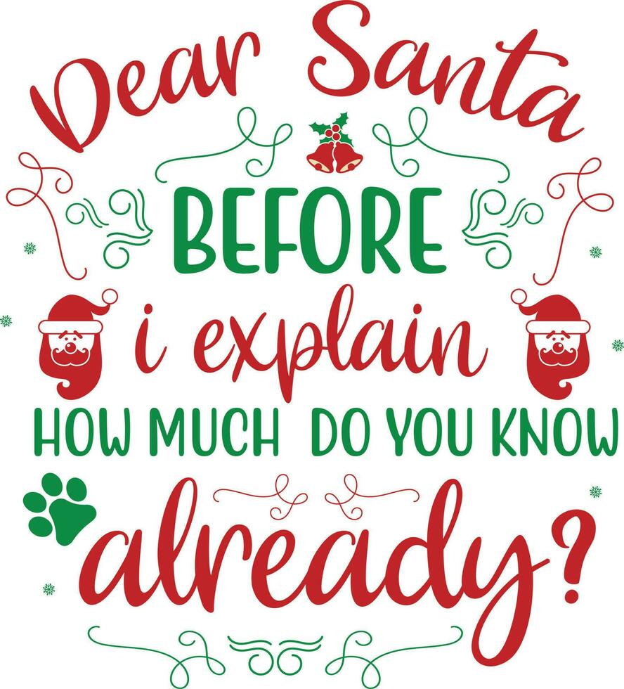 Funny Christmas Design vector