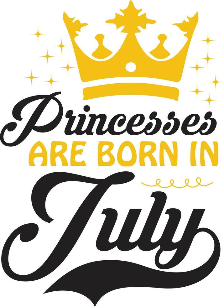 Princess Are Born Design vector