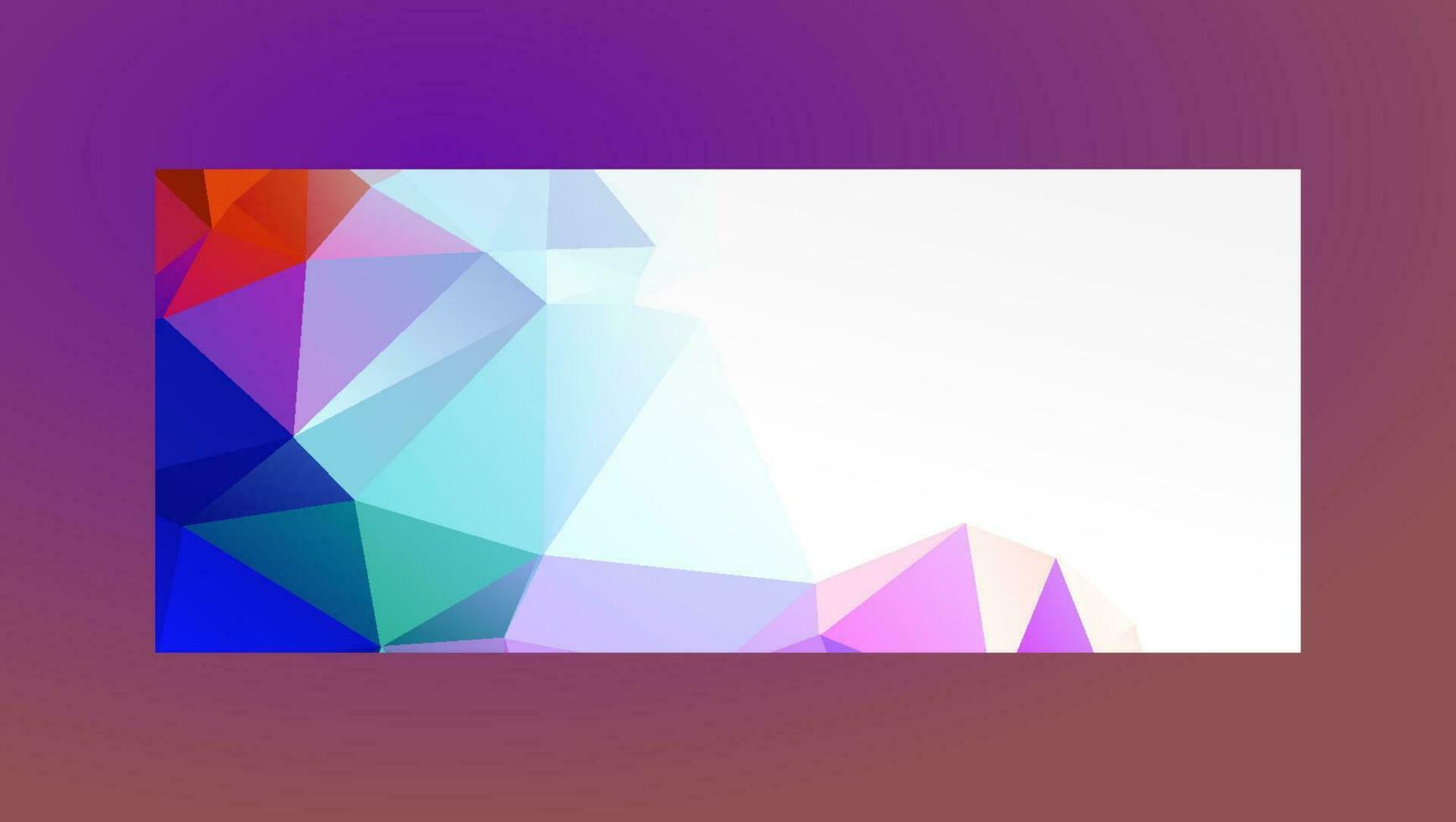 Abstract Geometric banner backgrounds full Color vector