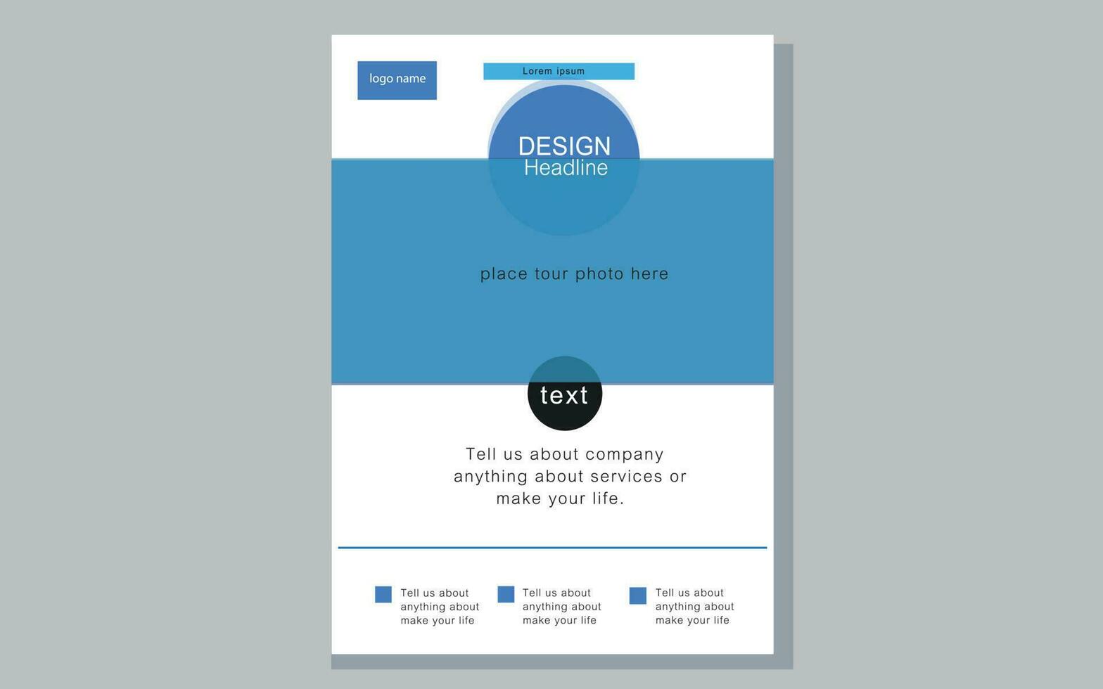 corporate business flyer template for free download vector