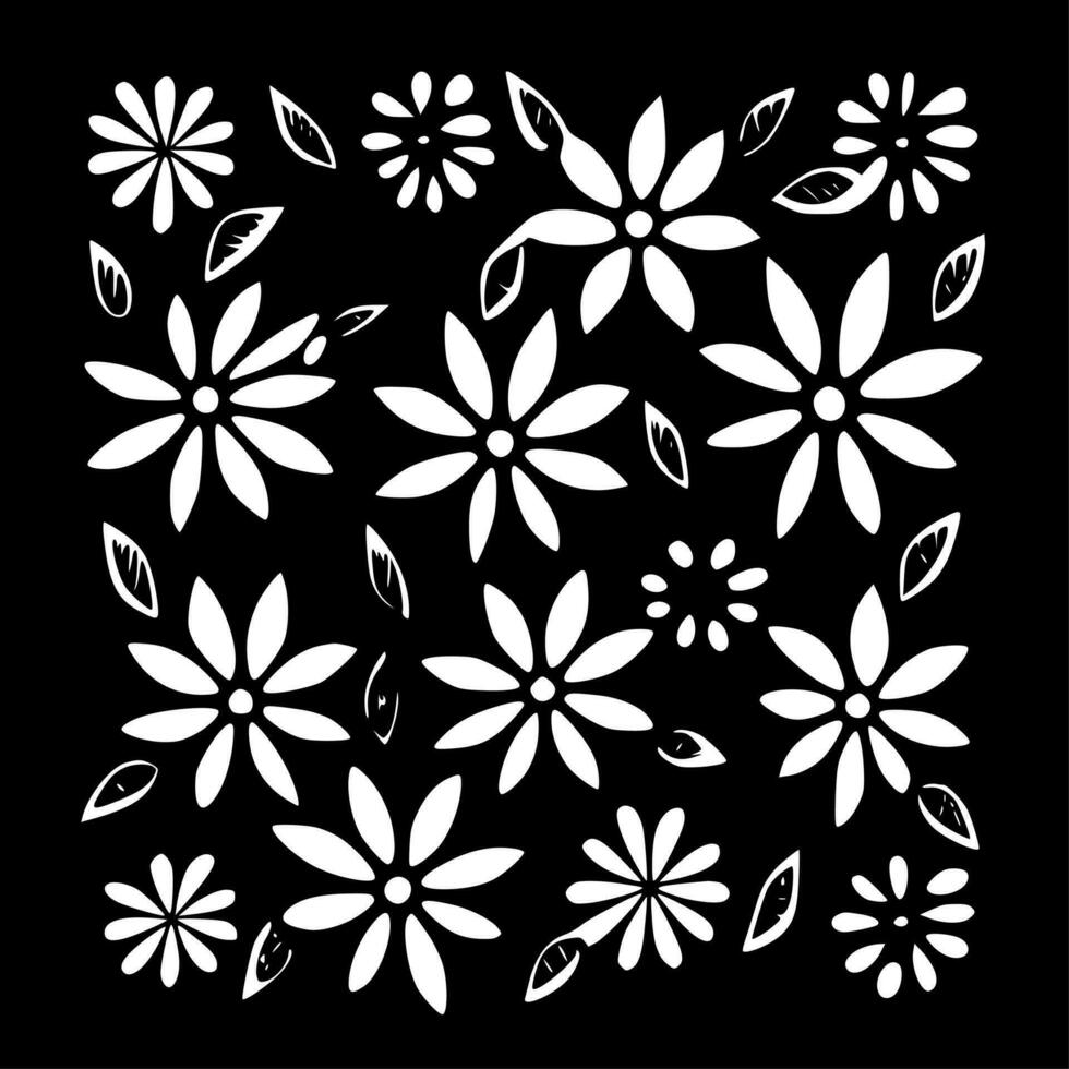 Flower Pattern - High Quality Vector Logo - Vector illustration ideal for T-shirt graphic
