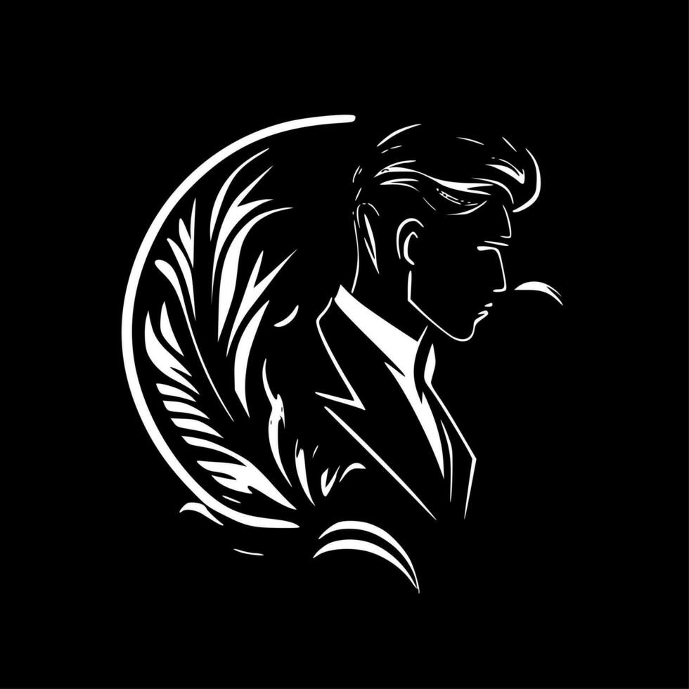 Luxury - Black and White Isolated Icon - Vector illustration