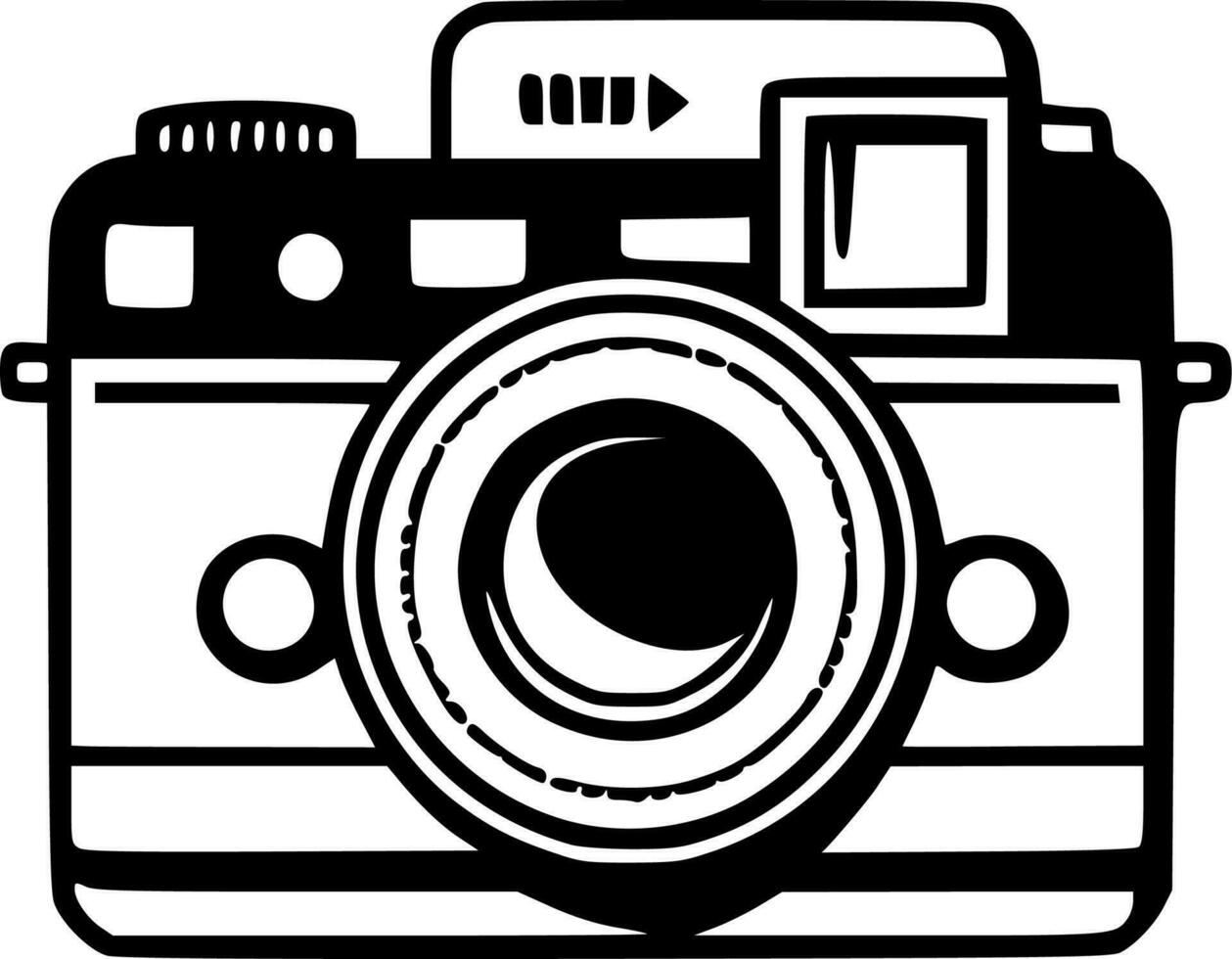 Camera - Minimalist and Flat Logo - Vector illustration