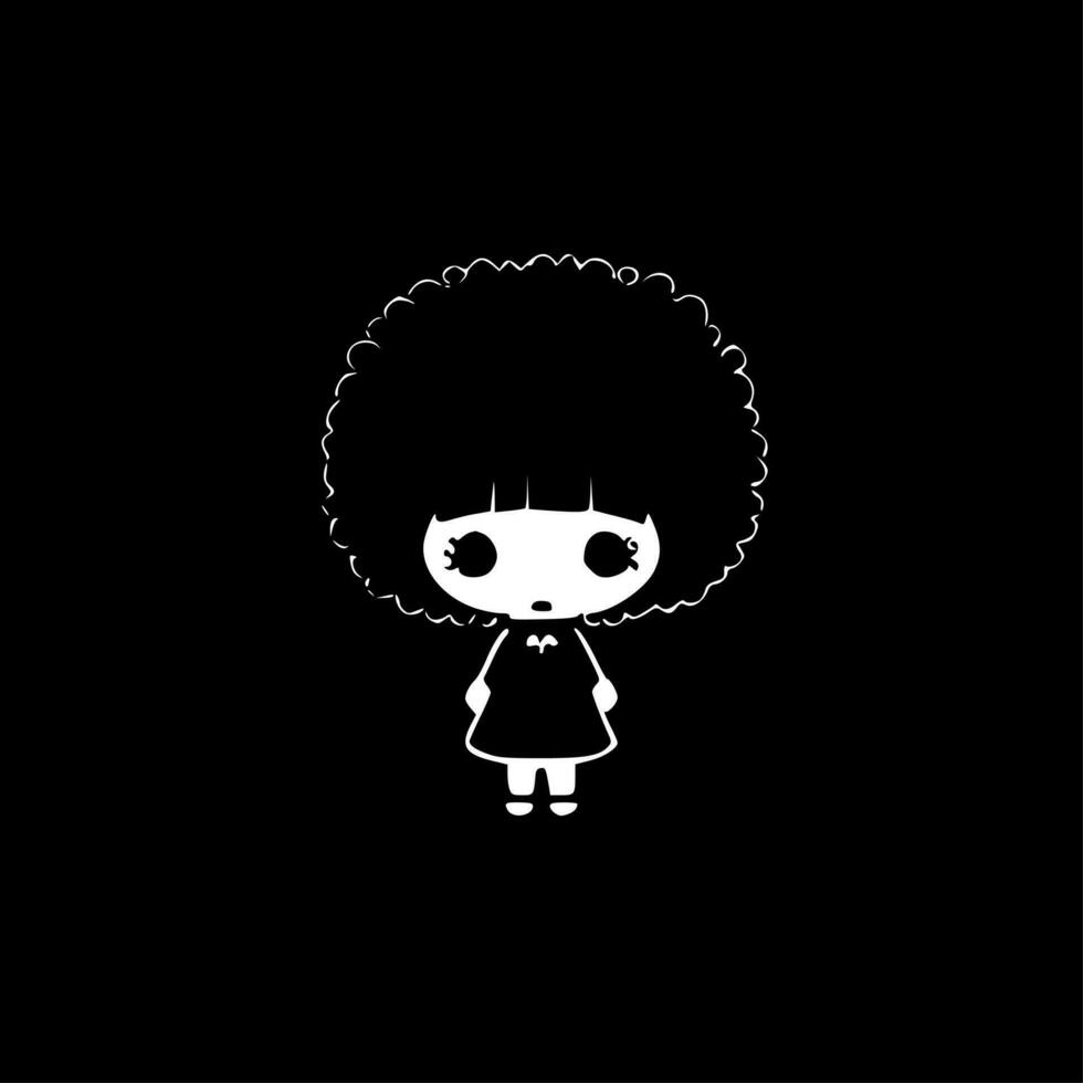 Doll - Minimalist and Flat Logo - Vector illustration