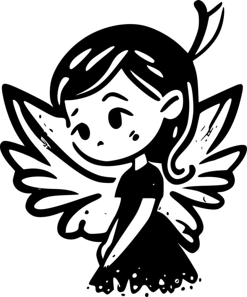 Fairy - High Quality Vector Logo - Vector illustration ideal for T-shirt graphic