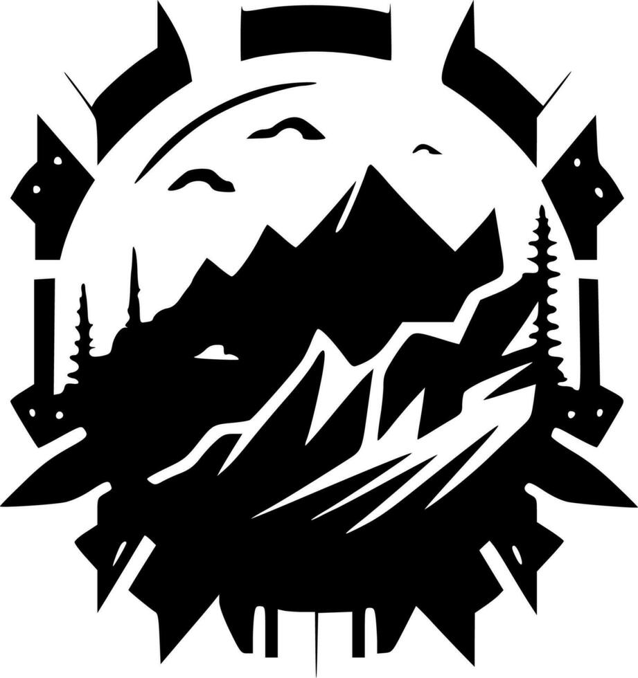 Metal, Minimalist and Simple Silhouette - Vector illustration
