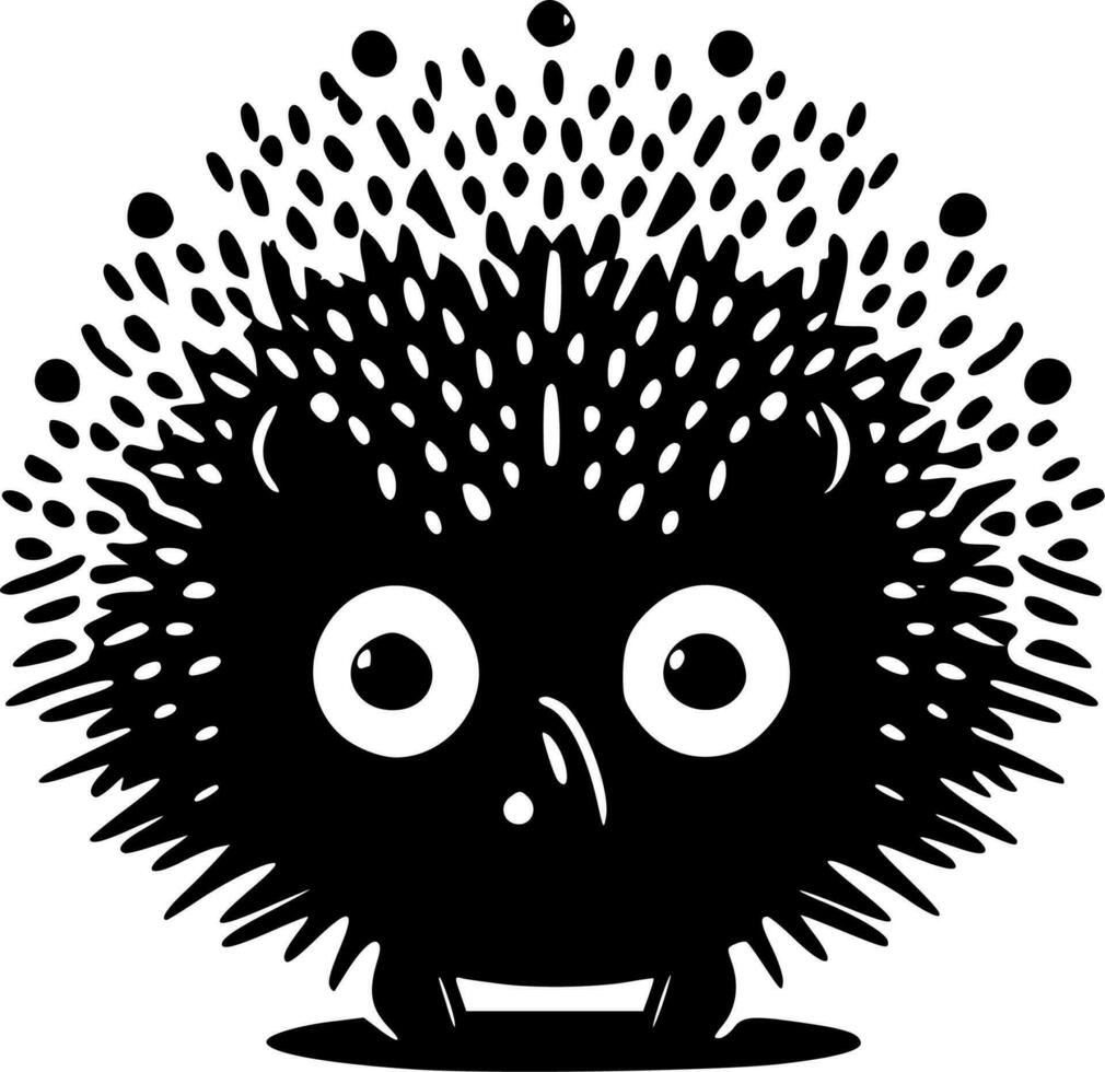 Hedgehog, Minimalist and Simple Silhouette - Vector illustration