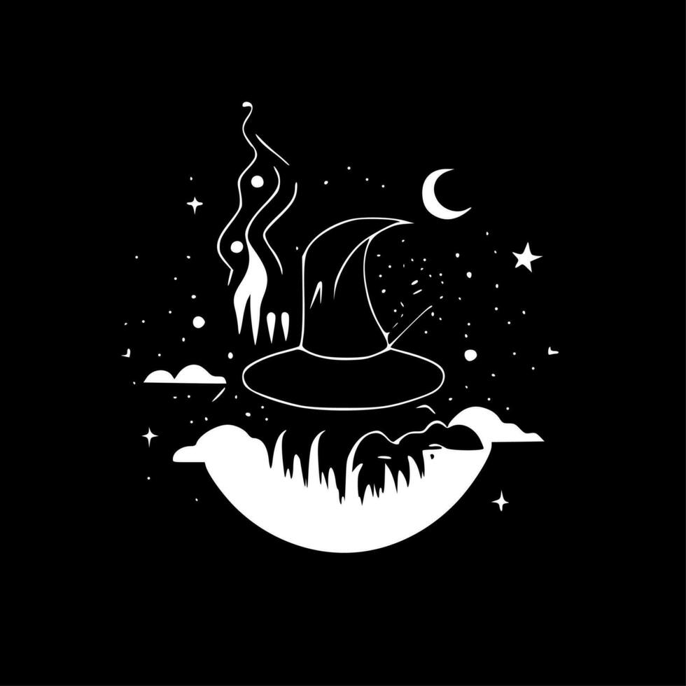 Magical, Minimalist and Simple Silhouette - Vector illustration