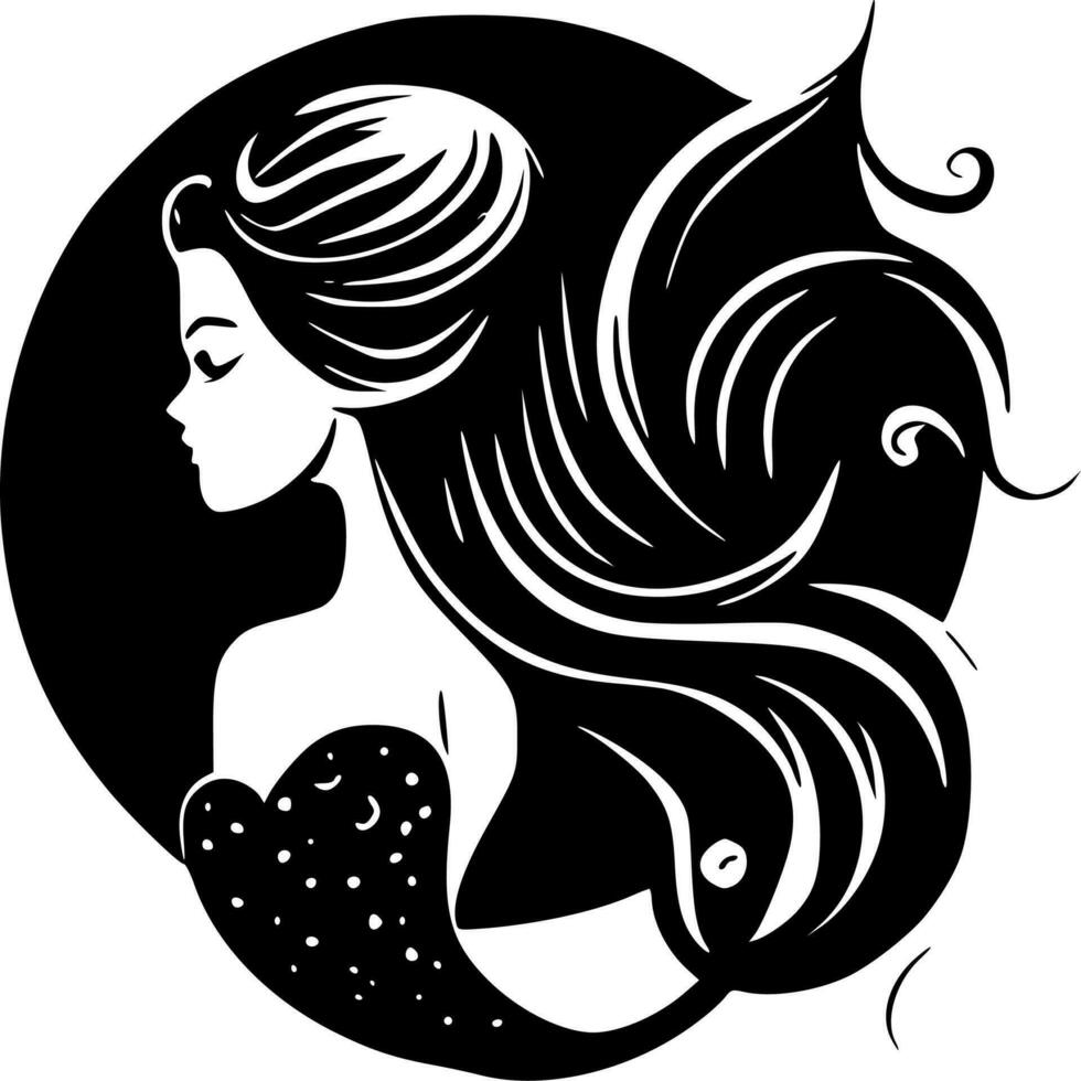 sirena, minimalista y sencillo silueta - vector ilustración