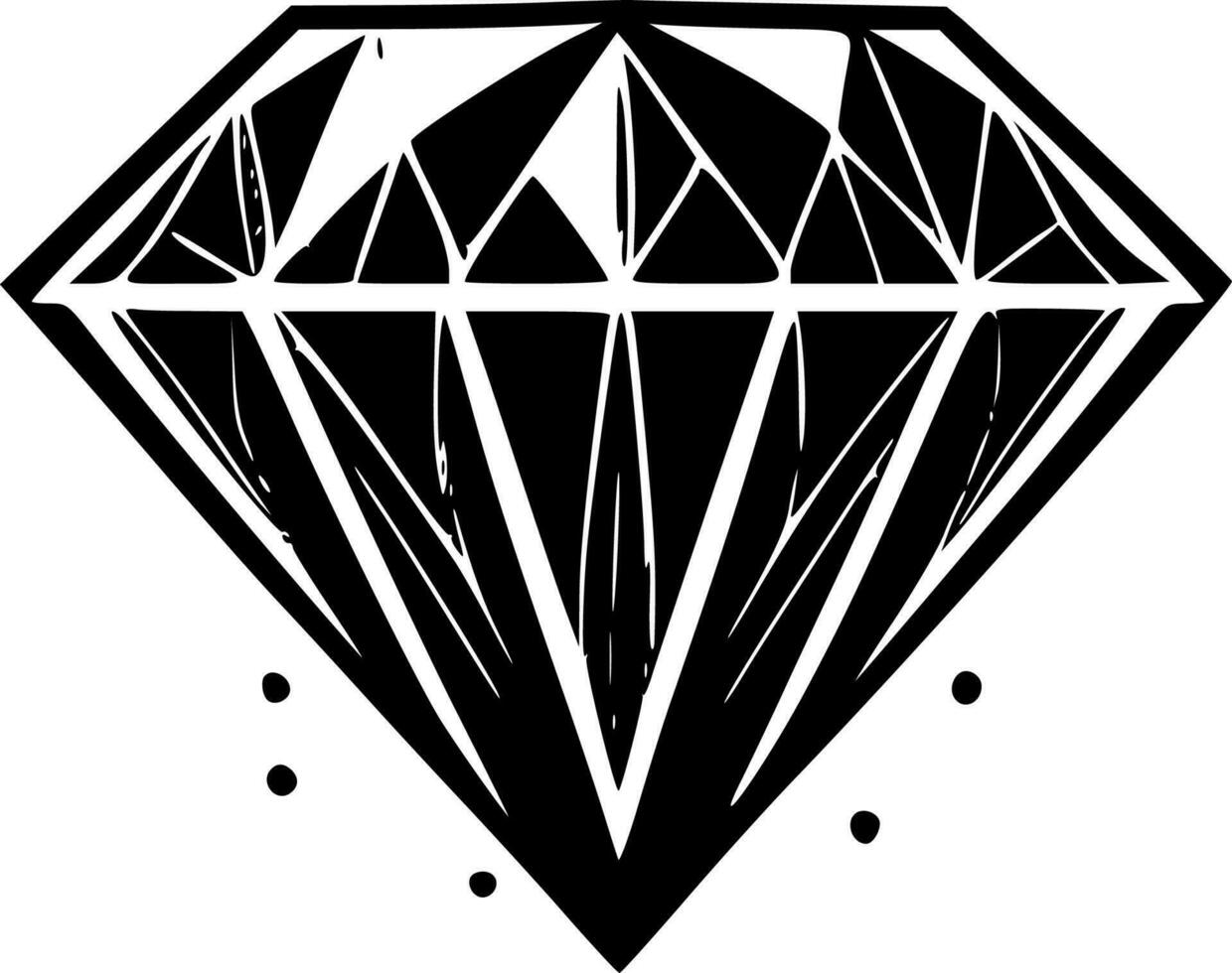 diamante de imitación - minimalista y plano logo - vector ilustración